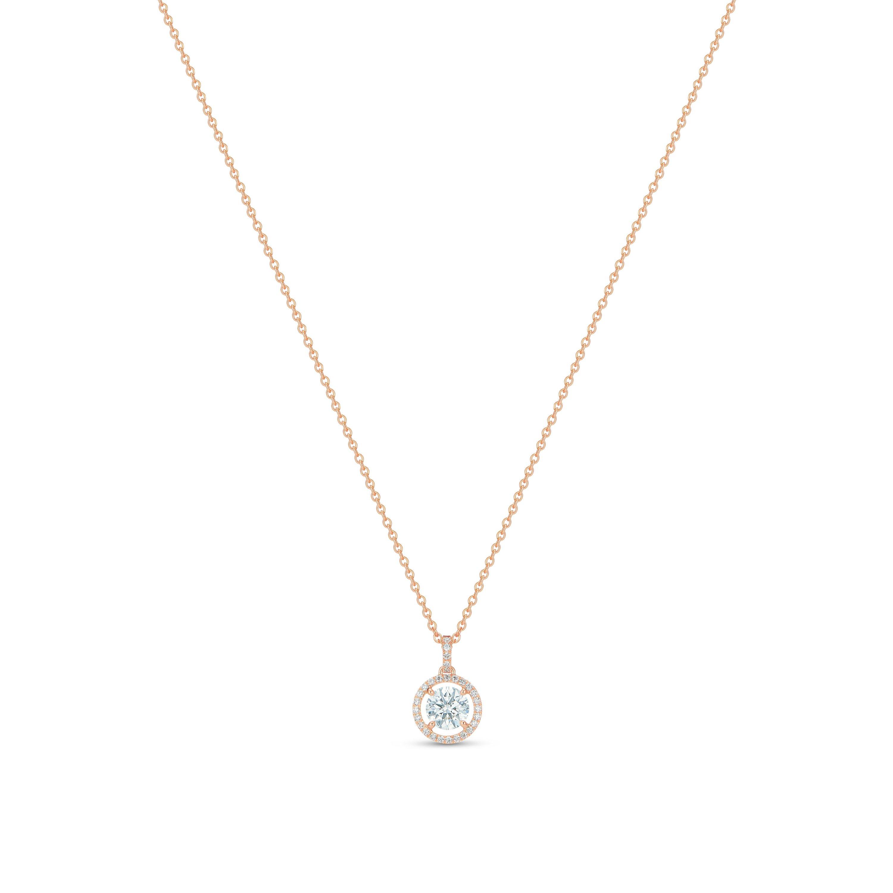 Aura Round Brilliant Diamond Pendant