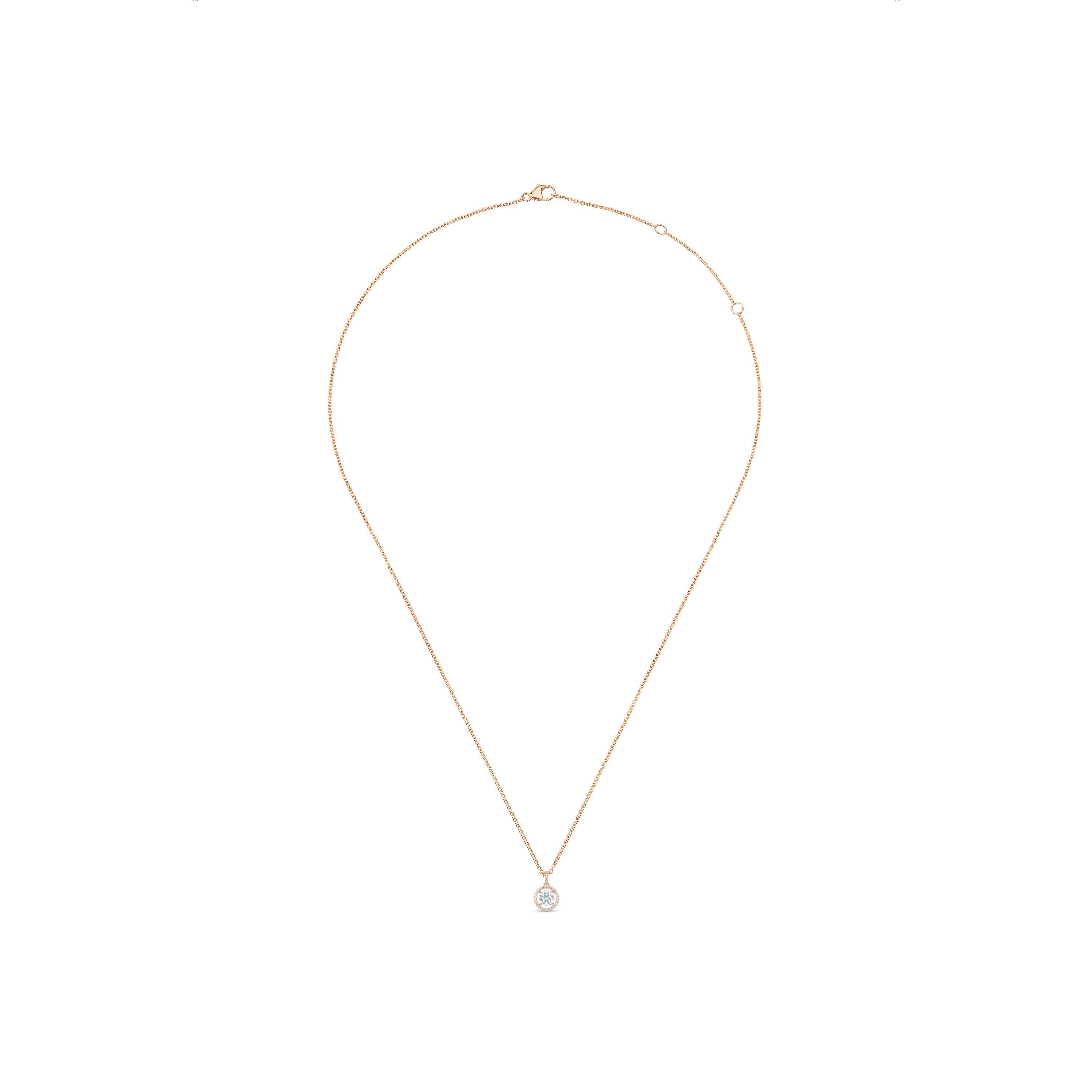 Aura 圓形明亮式切割鉆石項鏈, image 3