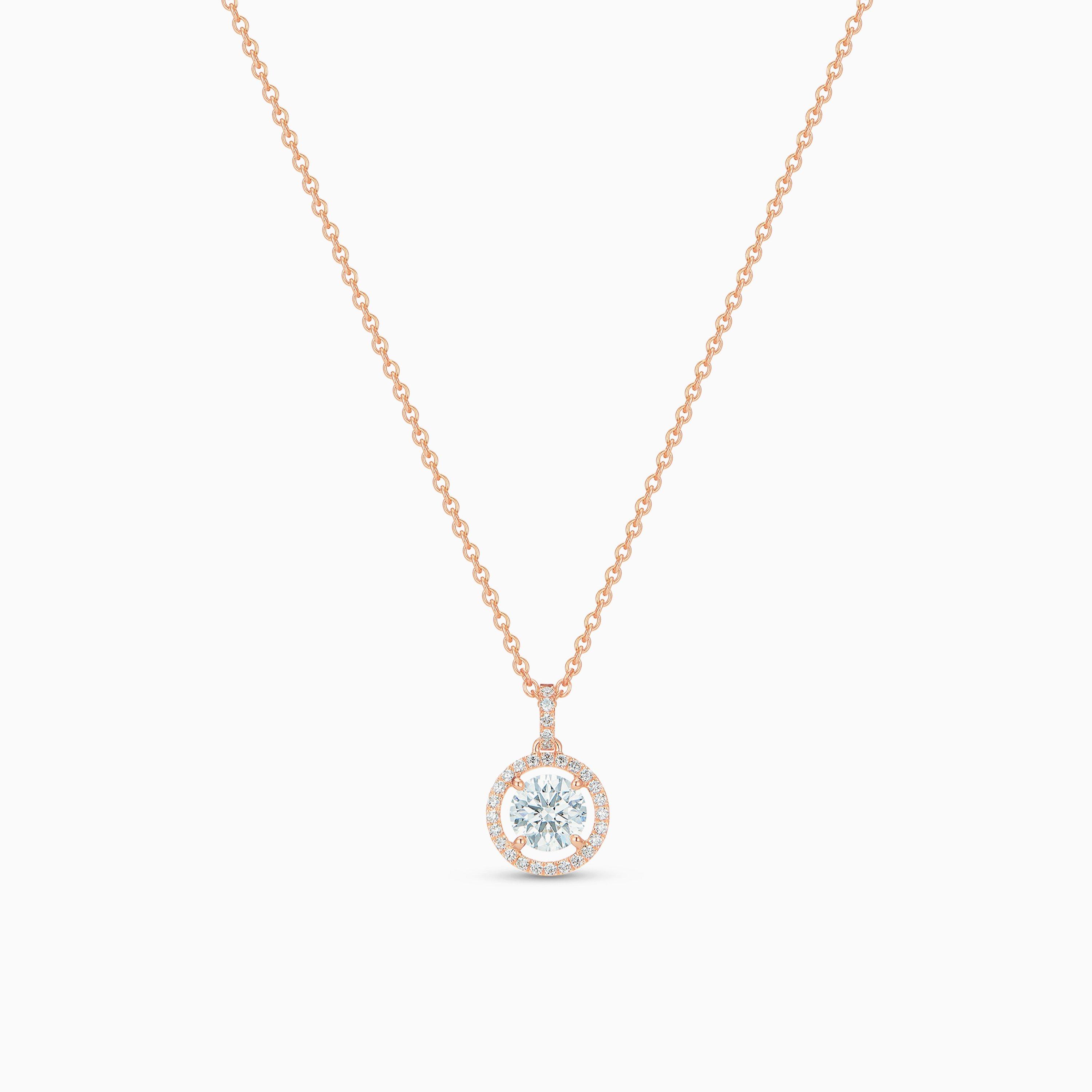 Aura Round Brilliant Diamond Pendant, image 1