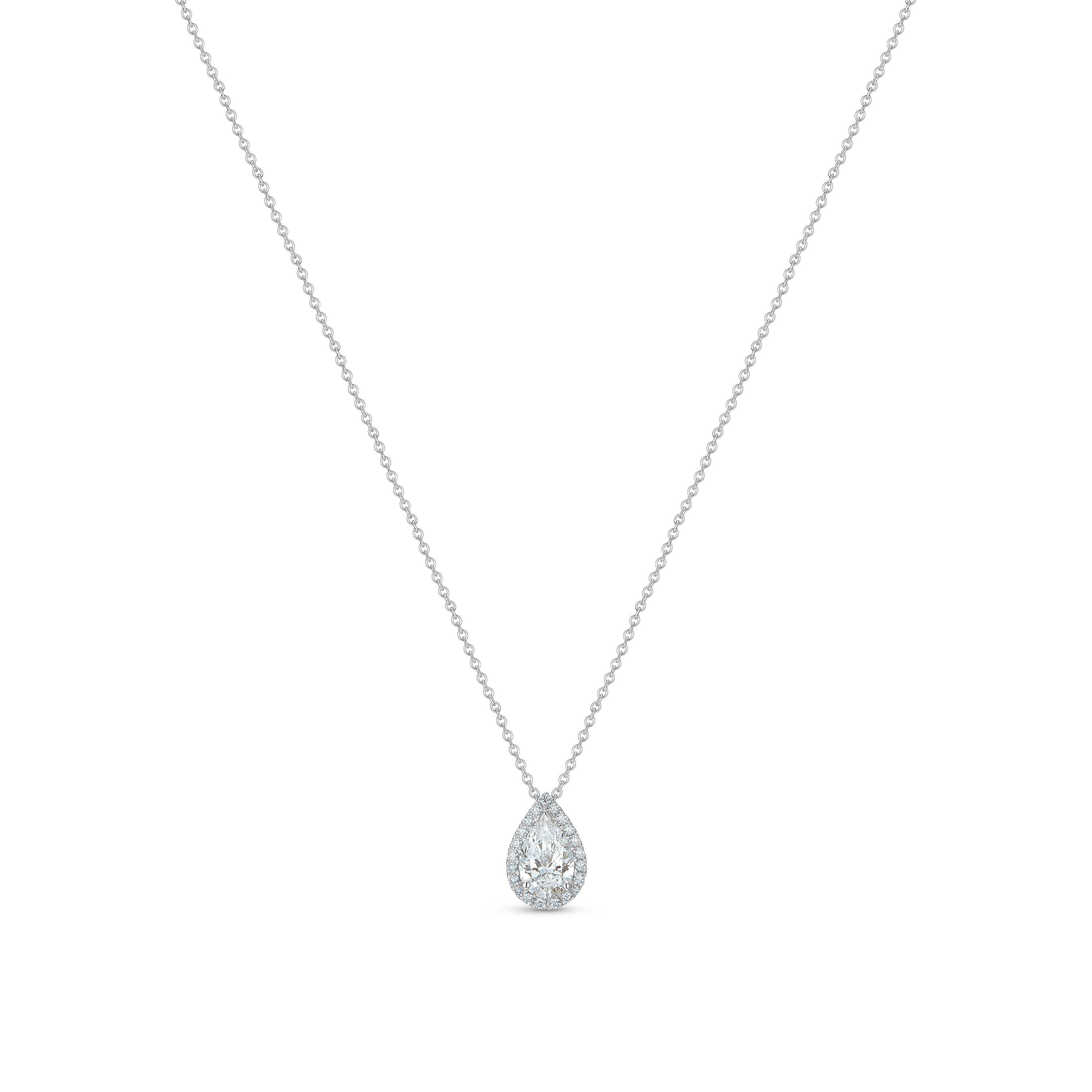 Aura Pear-shaped Diamond Pendant