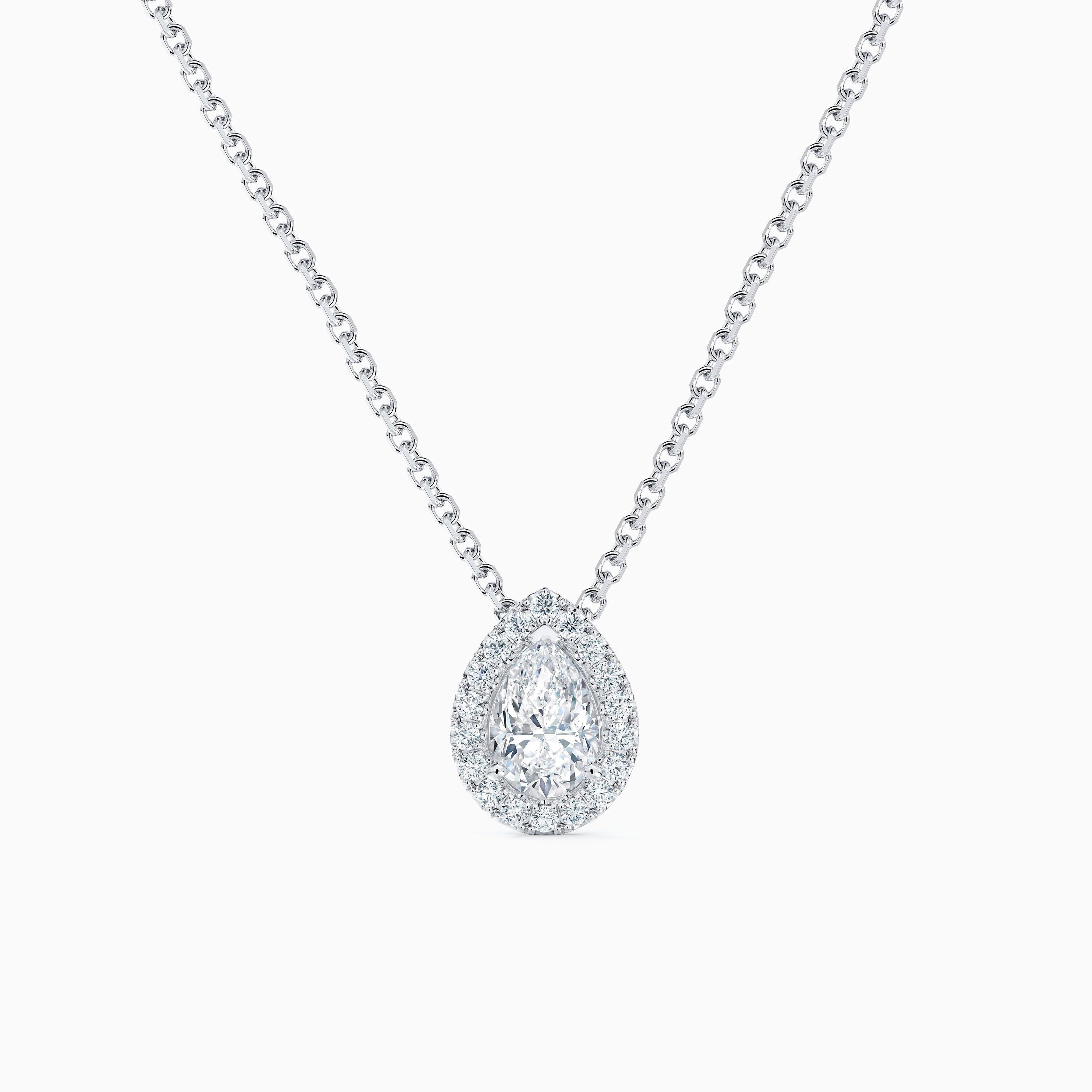 Aura Pear-Shaped Diamond Pendant, image 1