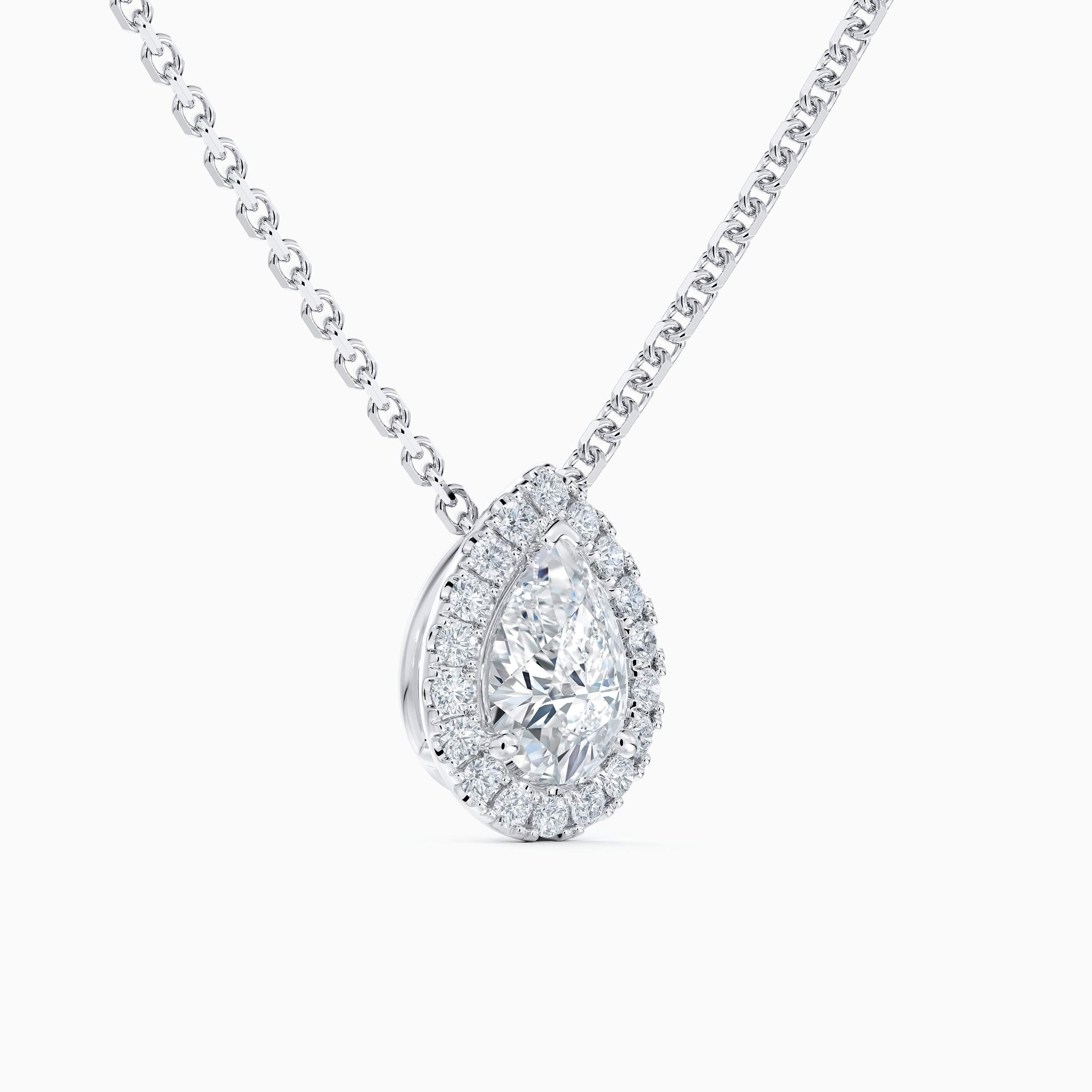 Aura pear-shaped diamond pendant Aura pear-shaped diamond pendant, image 3