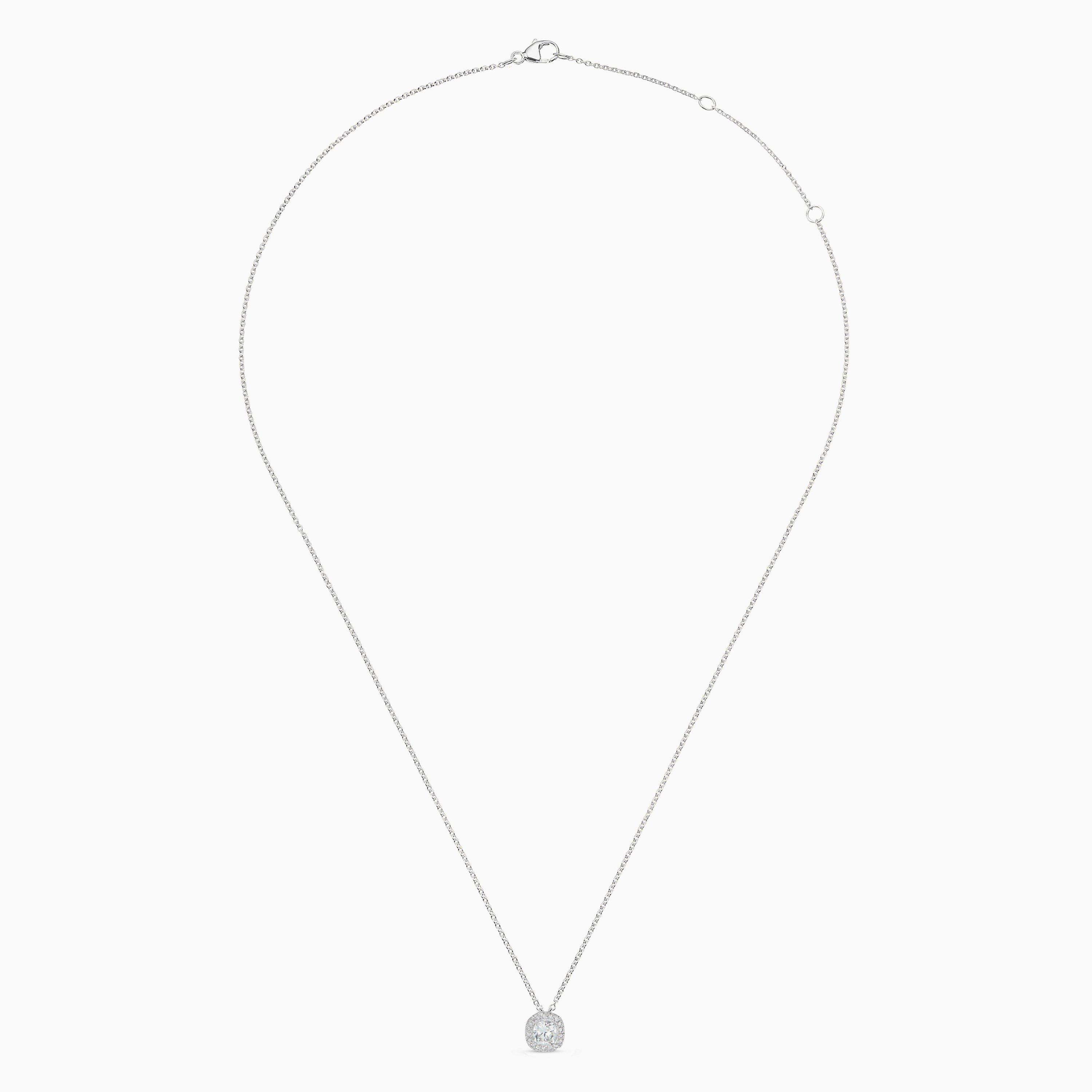 Aura Cushion-Cut Diamond Pendant, image 2