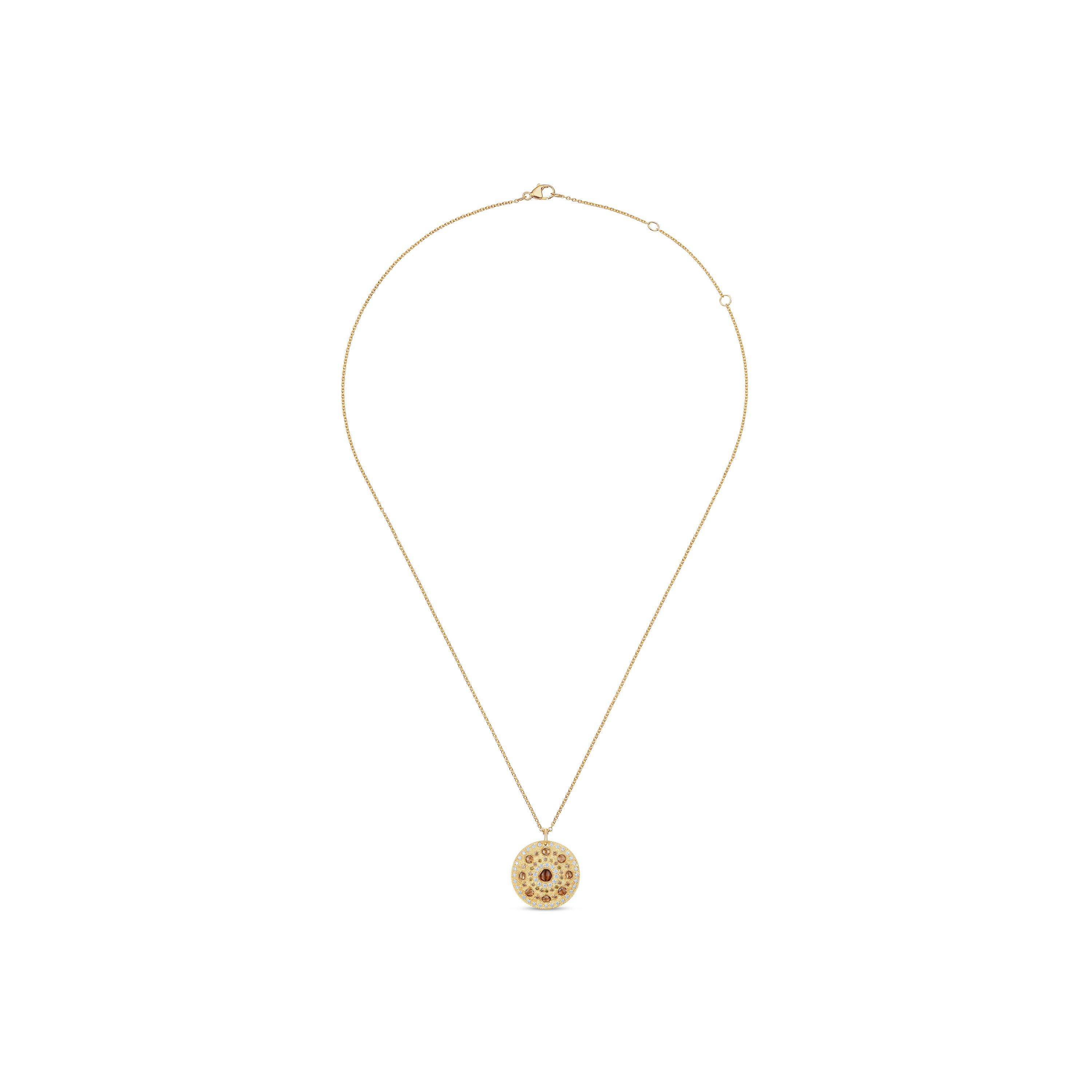Talisman Medal 黃金鉆石項鏈, image 2