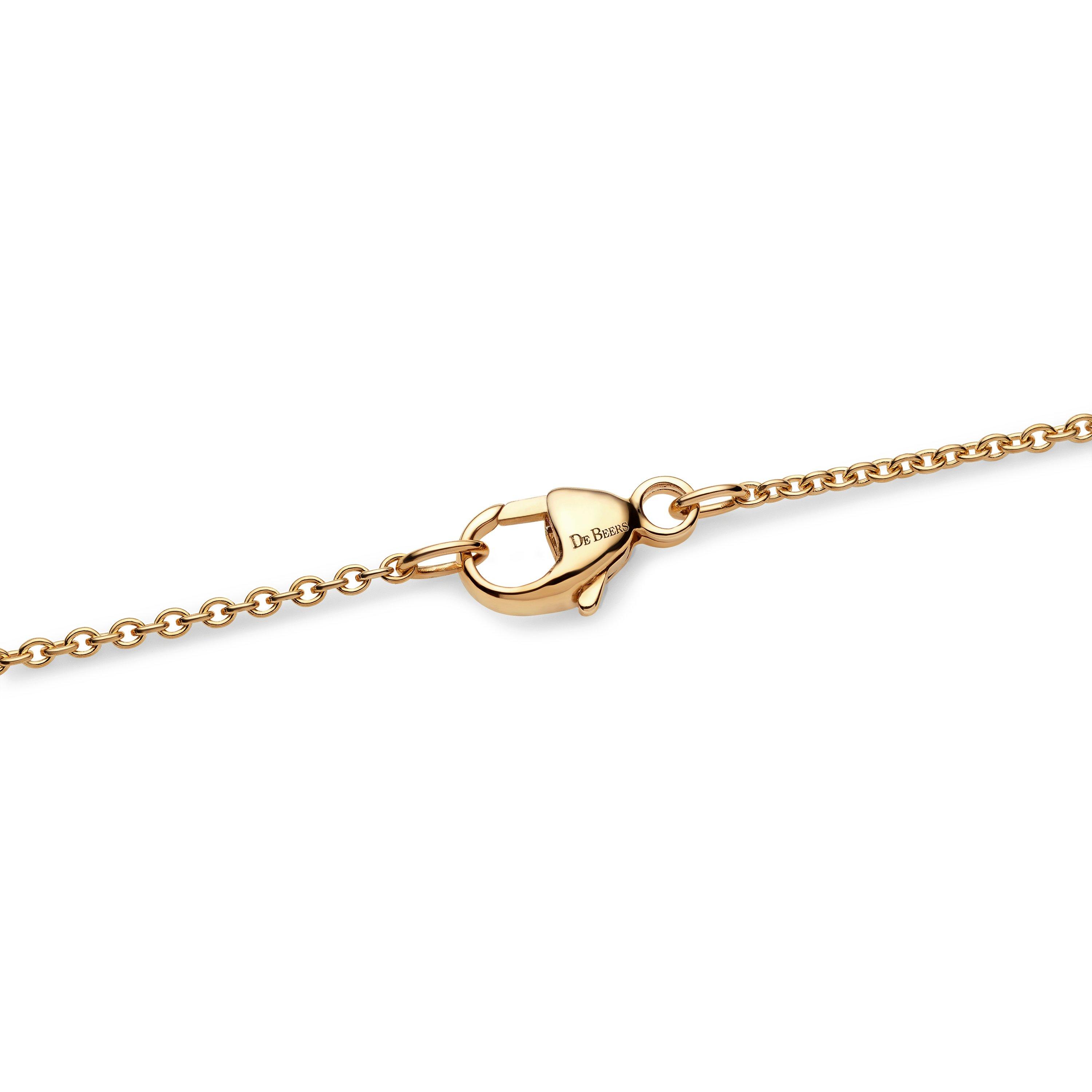 Talisman charm necklace in yellow gold