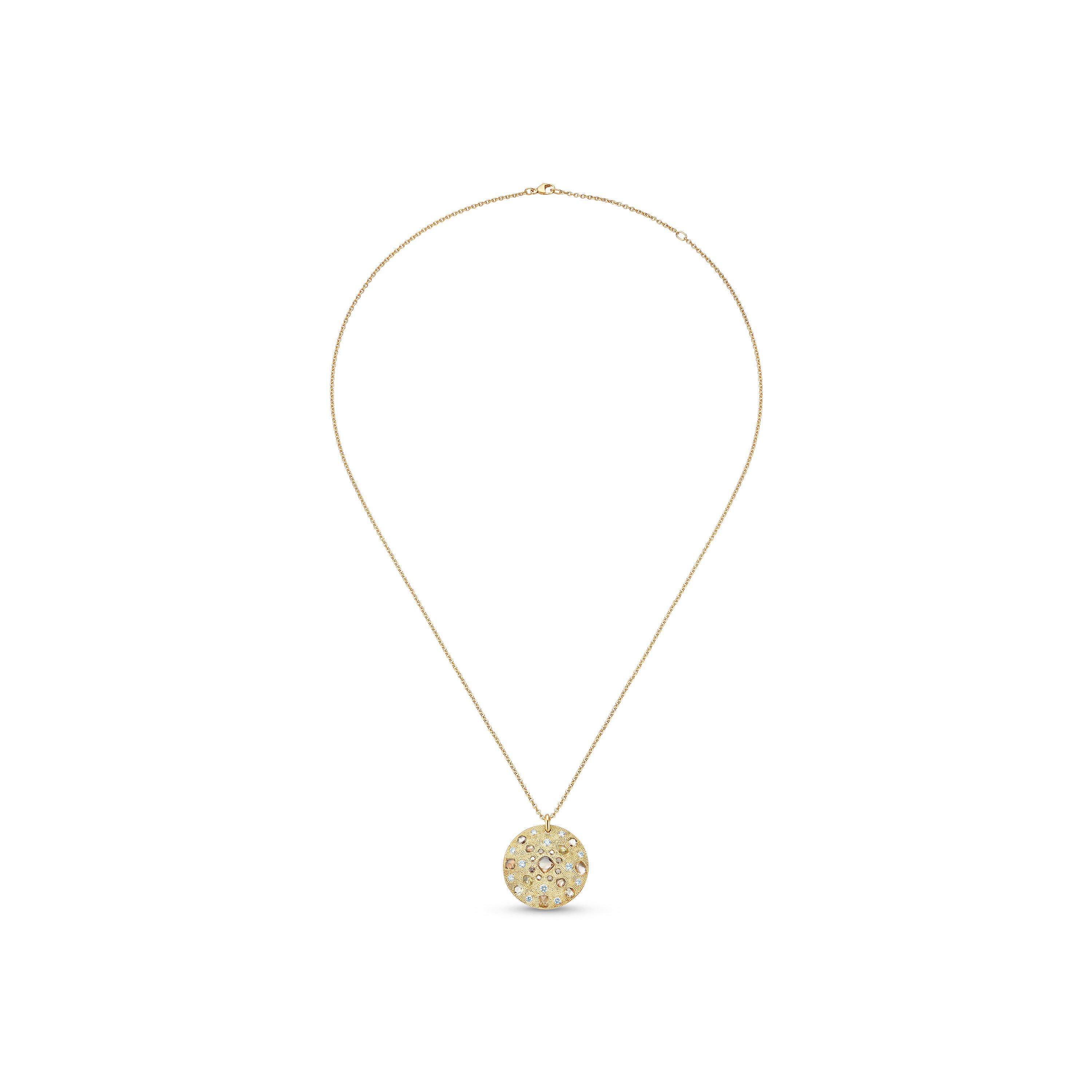 Talisman Medal 黃金鉆石項鏈, image 3