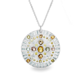 Talisman medal in white gold, image 1