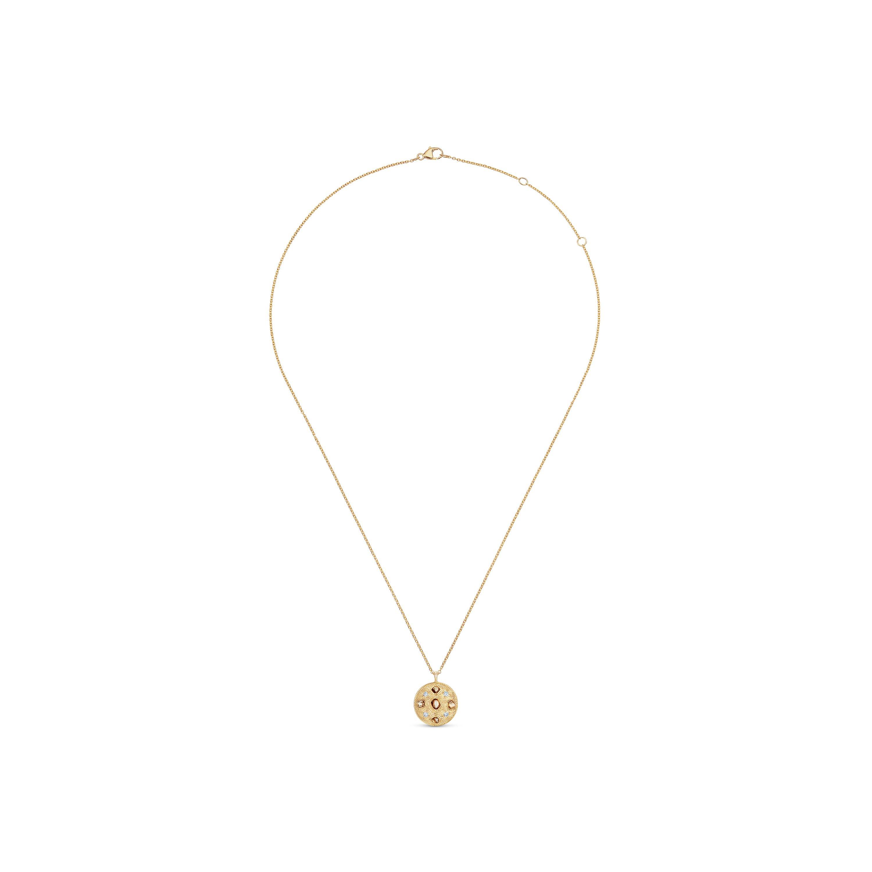 Talisman Medal 黃金鉆石項鏈, image 2