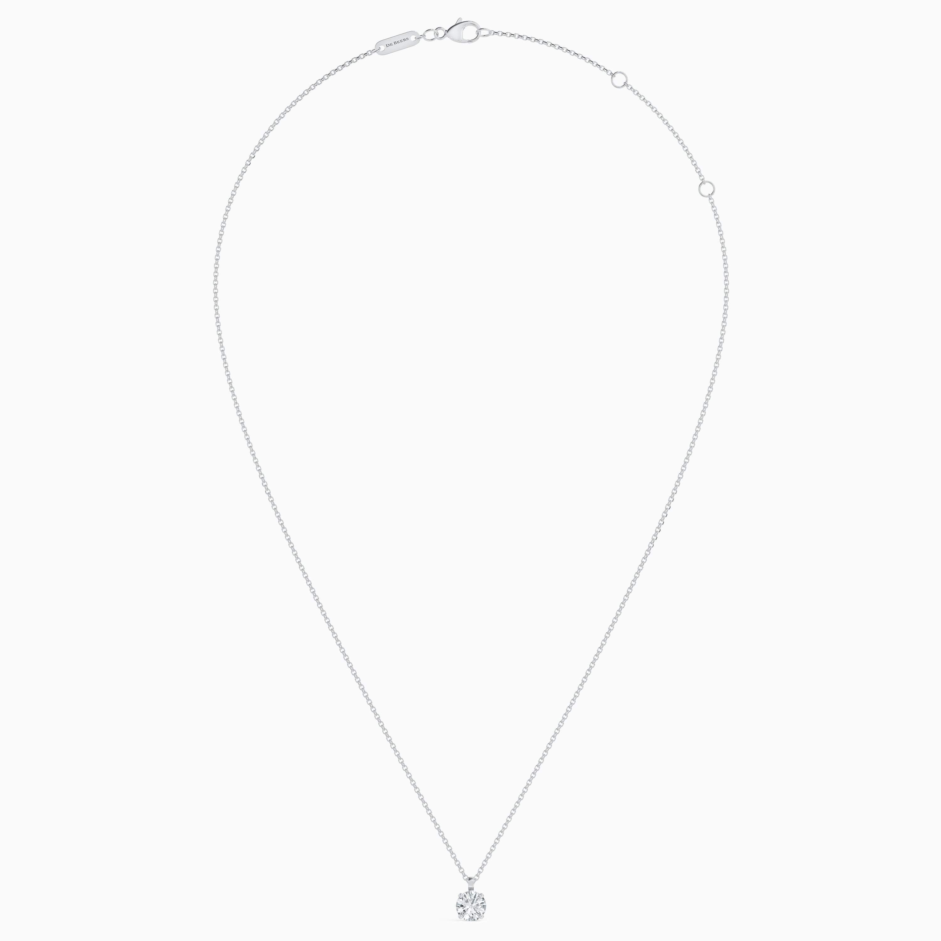 DB Classic round brilliant diamond pendant DB Classic round brilliant diamond pendant, image 5