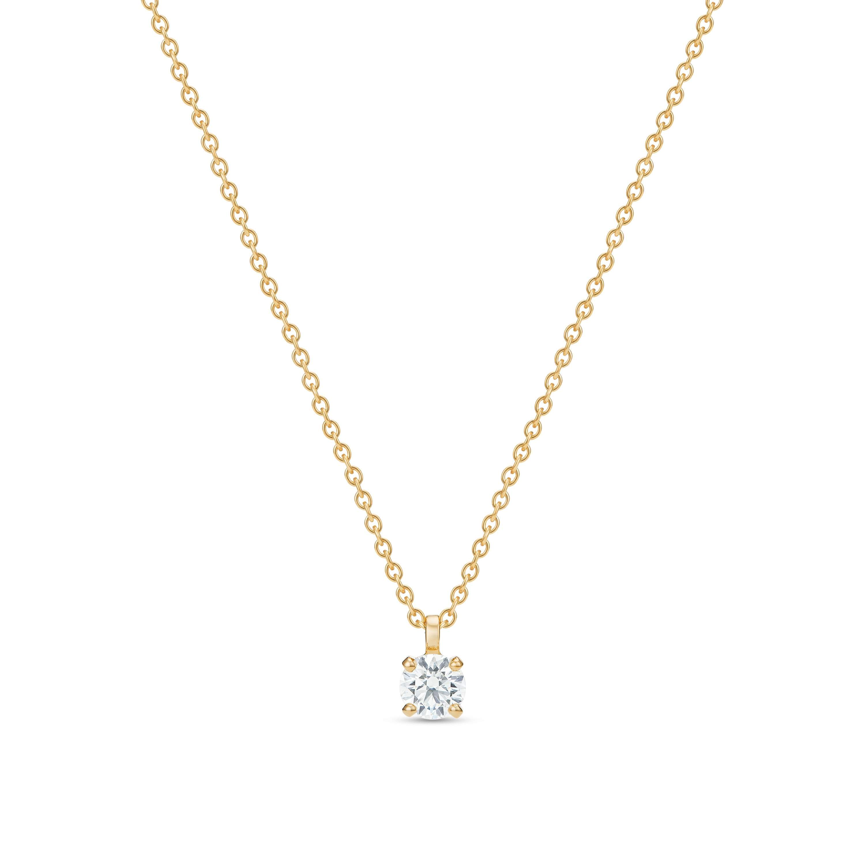 DB Classic Round Brilliant Diamond Pendant De Beers US