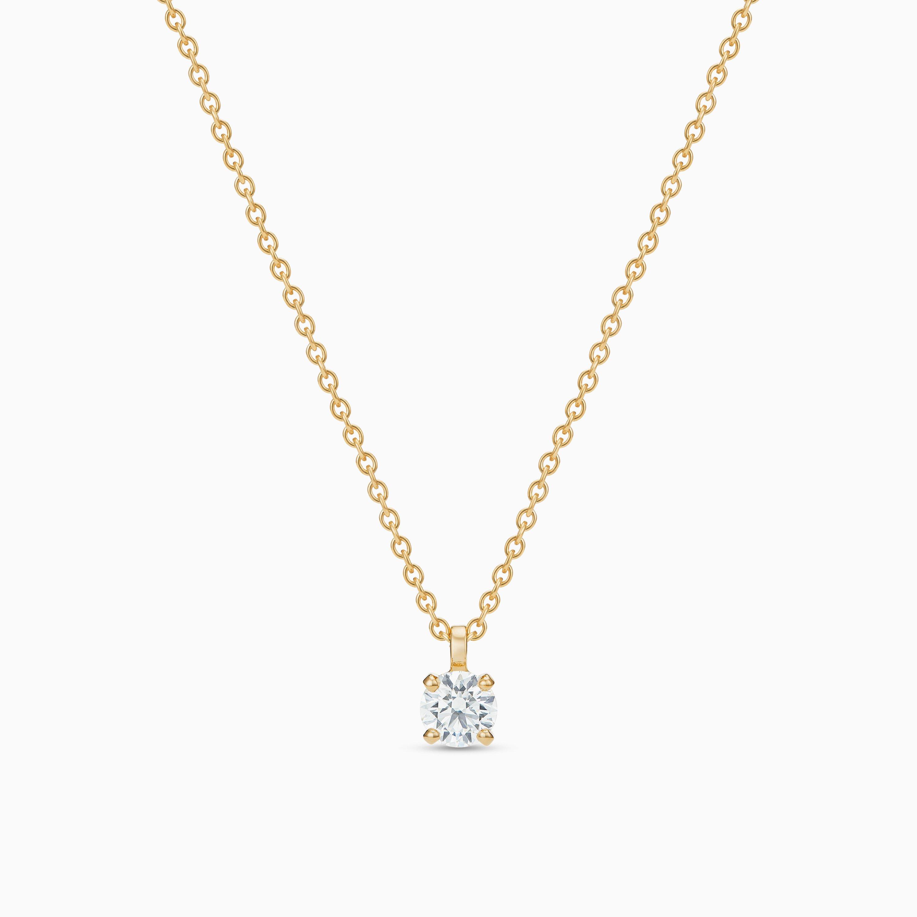 DB Classic Round Brilliant Diamond Pendant, image 1