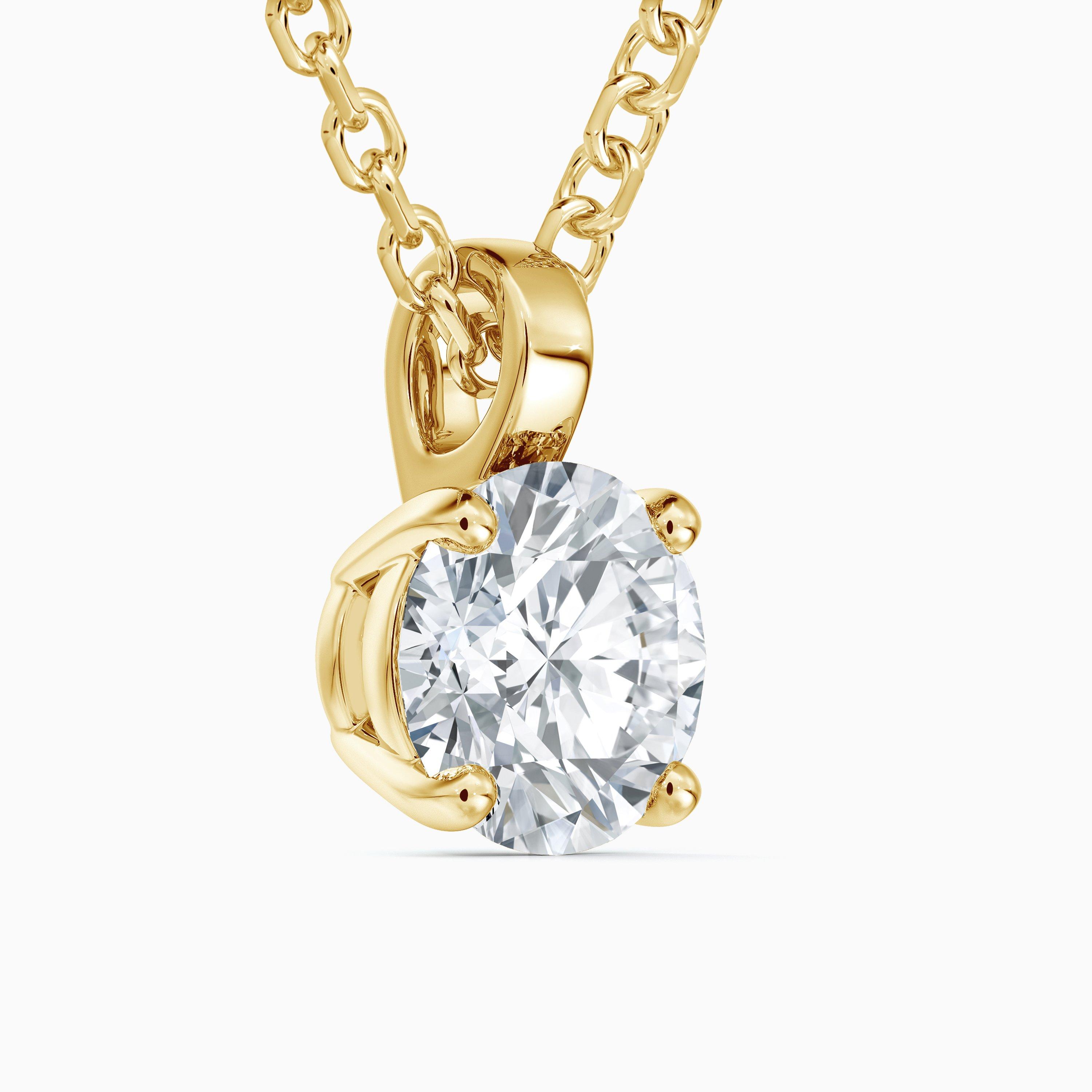 DB Classic Round Brilliant Diamond Pendant, image 2