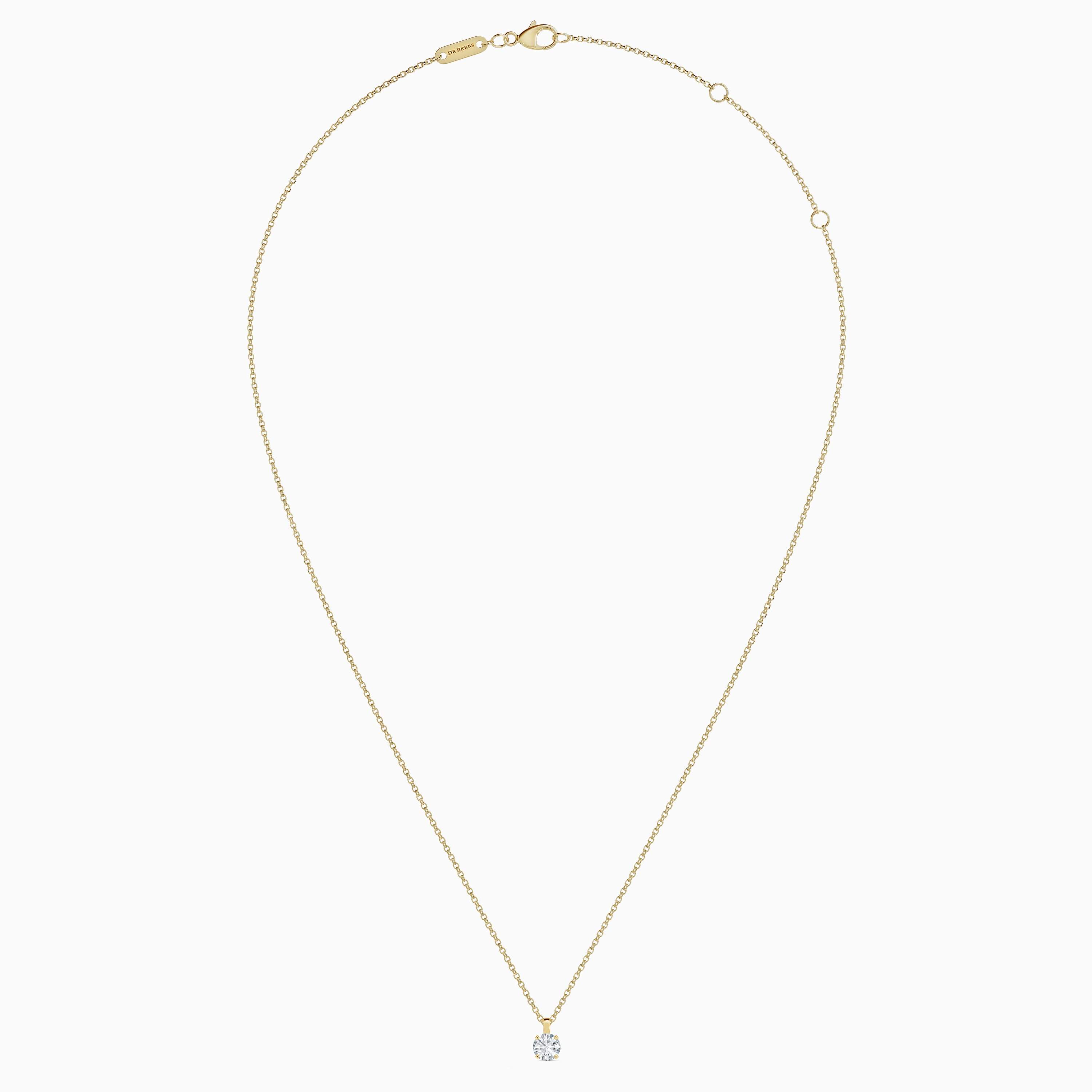 Pendentif DB Classic diamant taille brillant Pendentif DB Classic diamant taille brillant, image 5