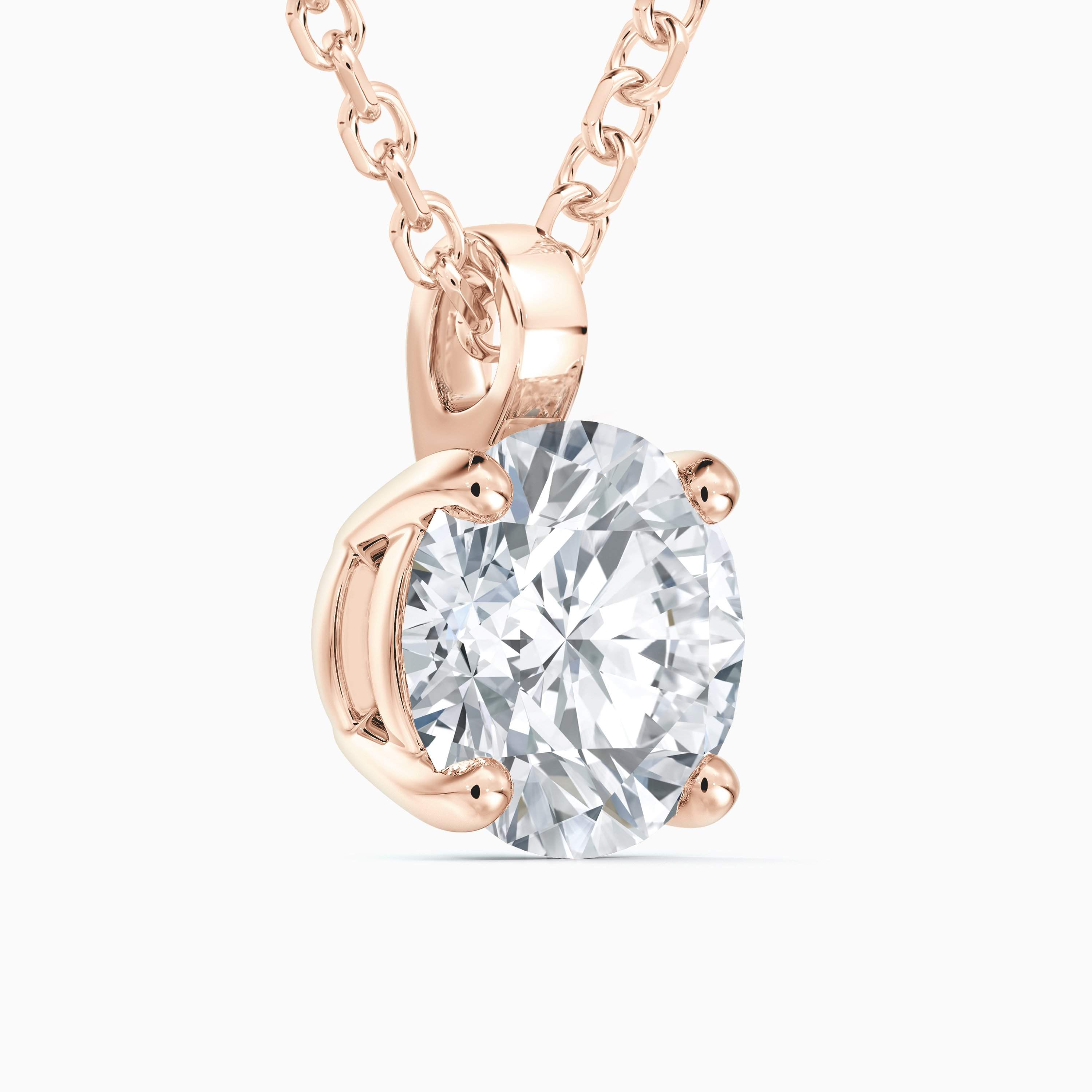 DB Classic round brilliant diamond pendant DB Classic round brilliant diamond pendant, image 2