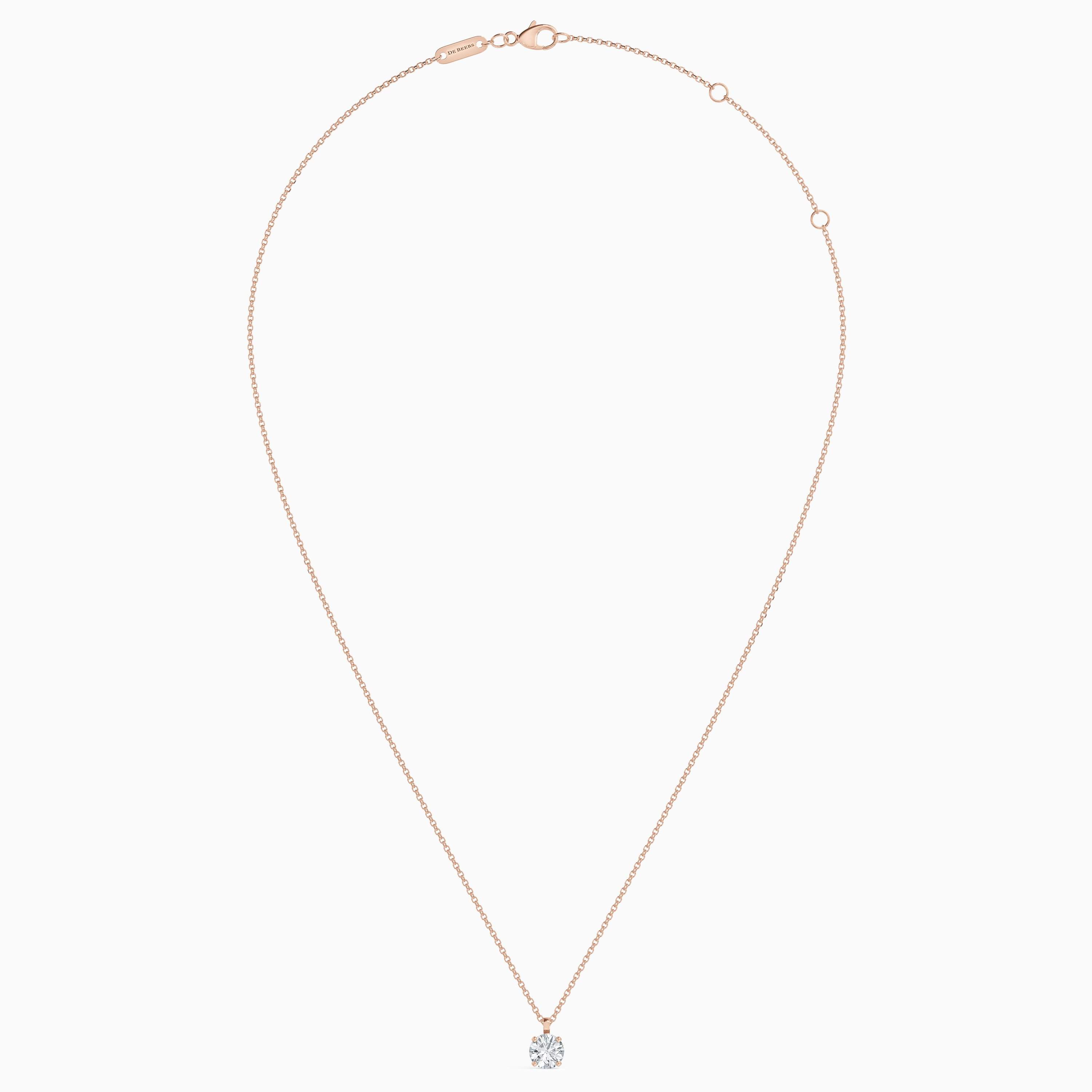 DB Classic round brilliant diamond pendant DB Classic round brilliant diamond pendant, image 5