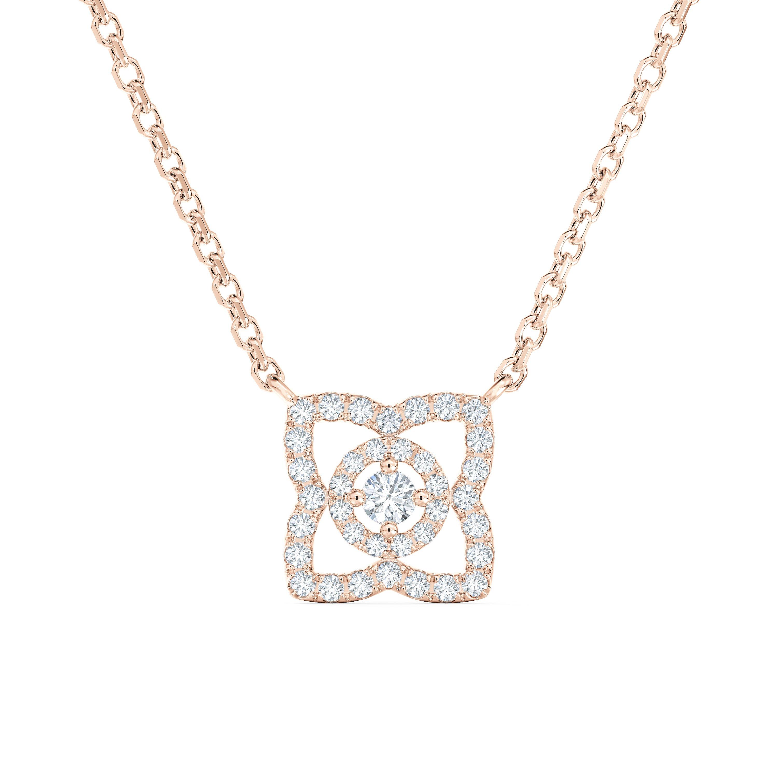 Enchanted Lotus Pendant in Rose Gold, image 1