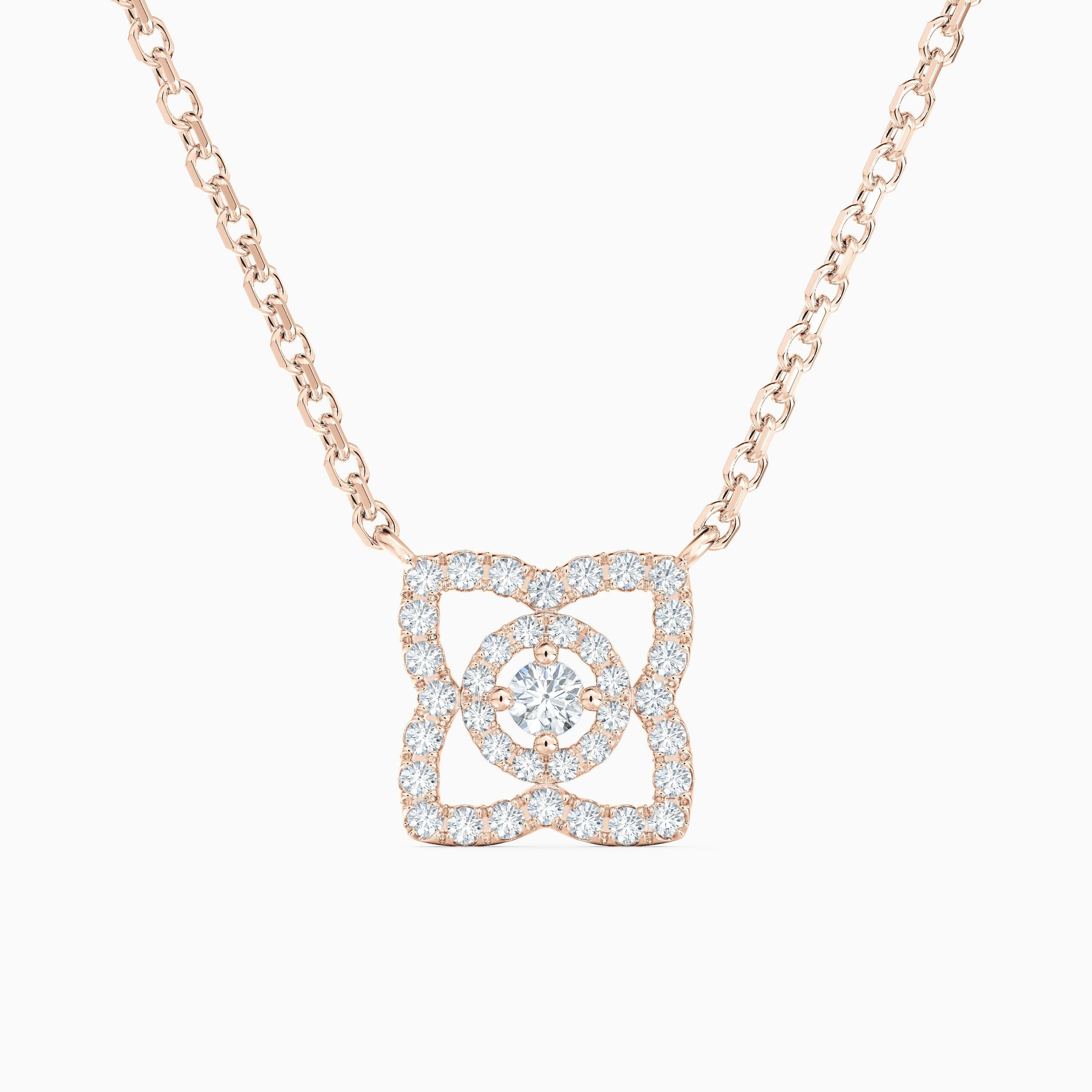 Enchanted Lotus Pendant in Rose Gold, image 1