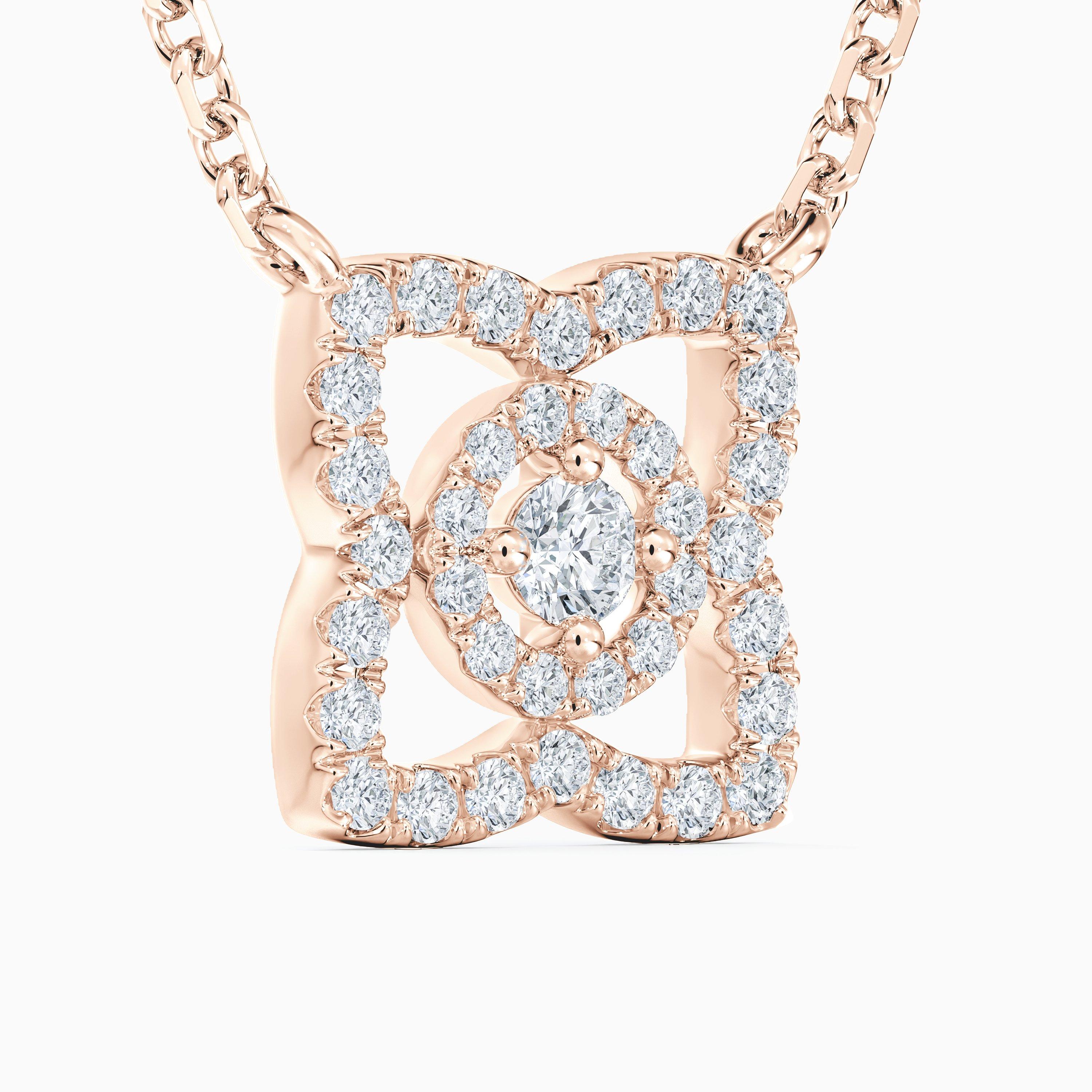 Enchanted Lotus pendant in rose gold, image 2
