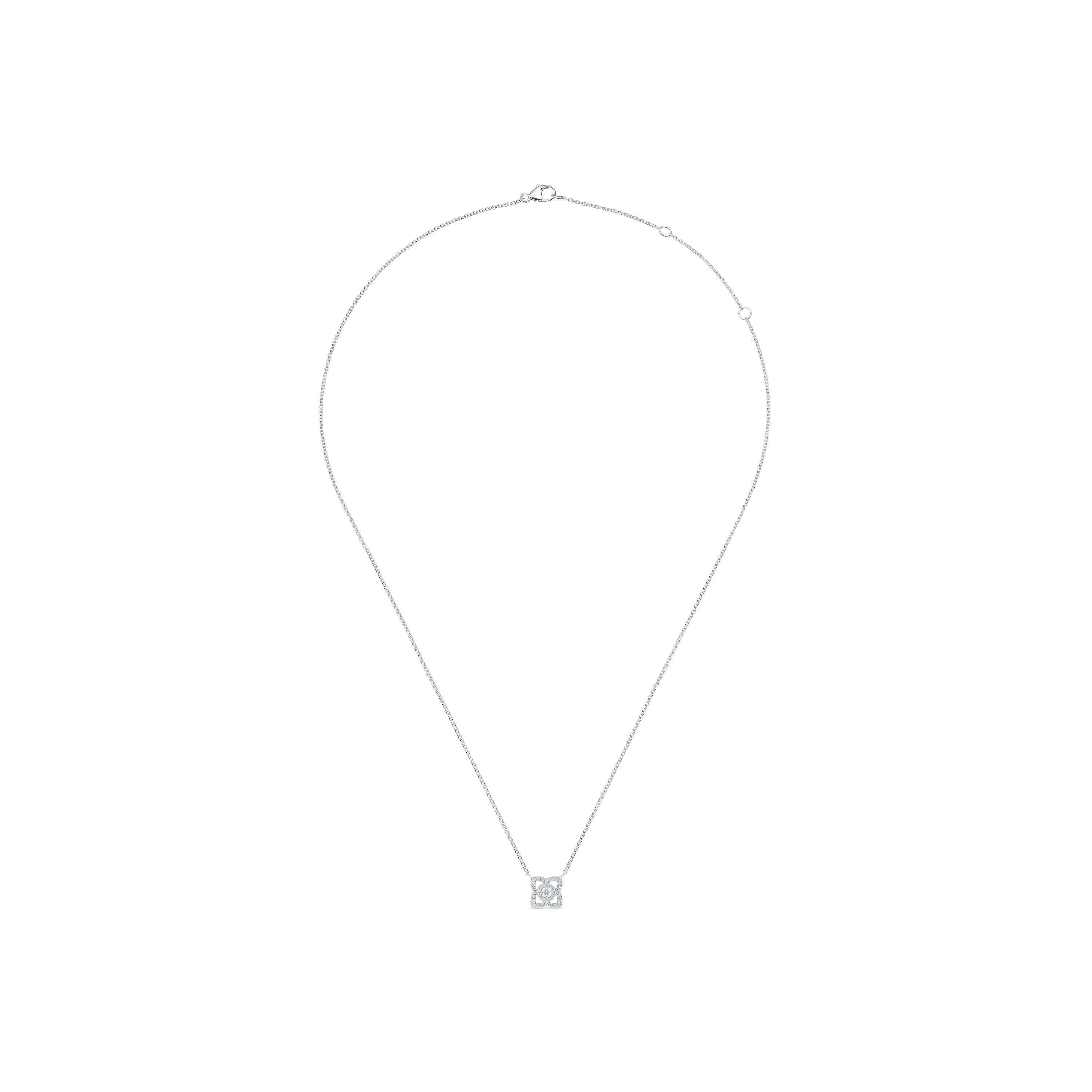 Enchanted Lotus 白金鉆石項鏈, image 2