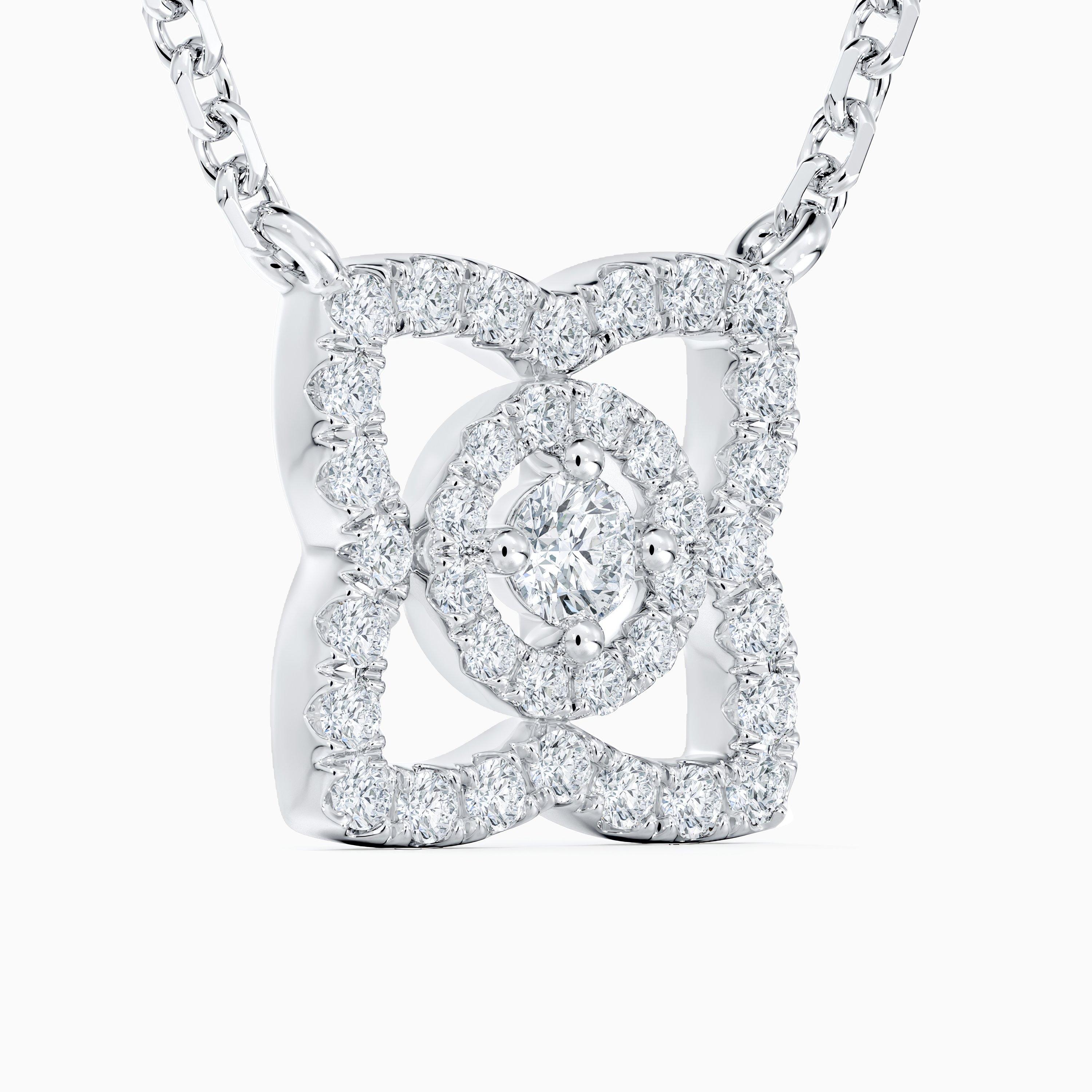 Enchanted Lotus pendant in white gold, image 2