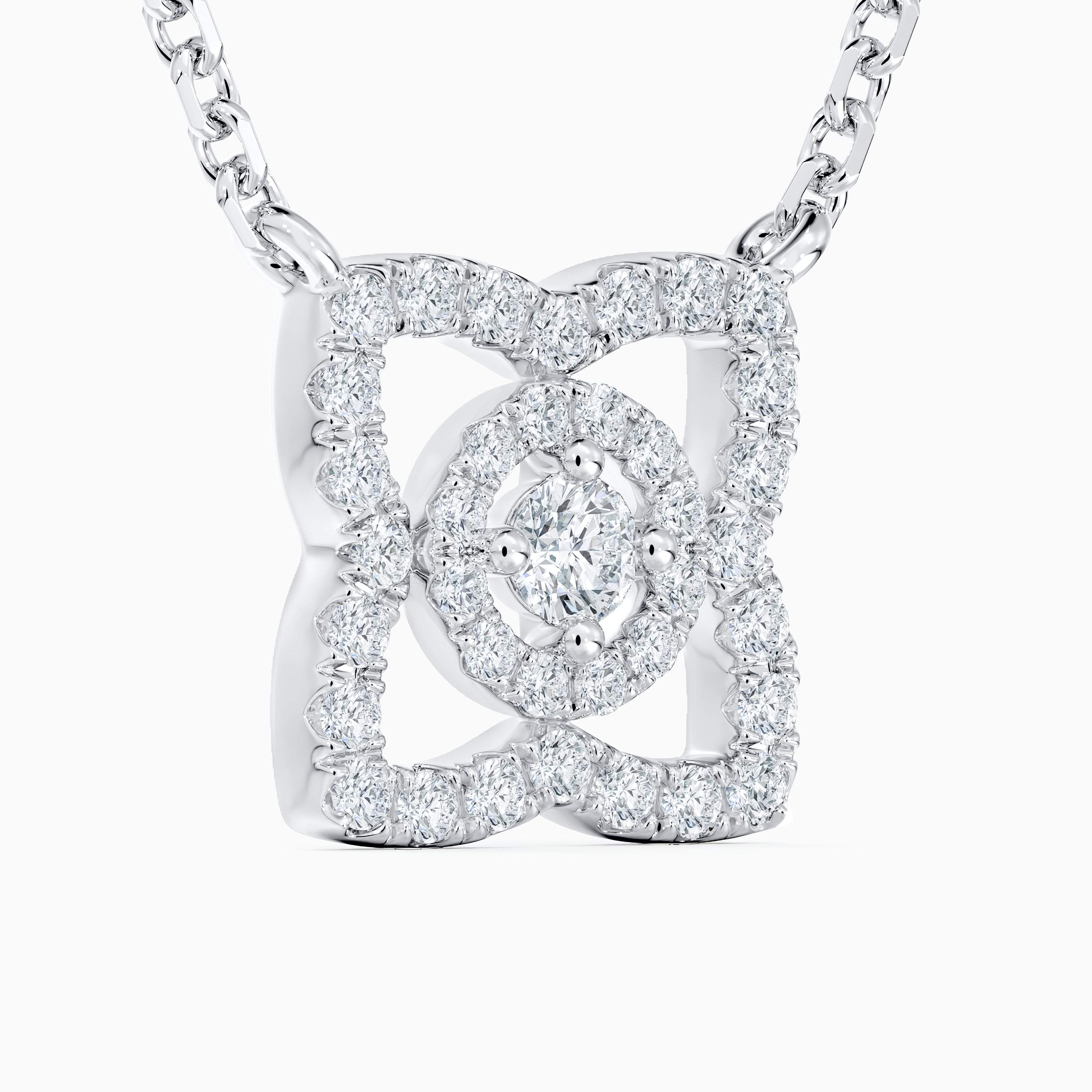 Enchanted Lotus pendant in white gold Enchanted Lotus pendant in white gold, image 2