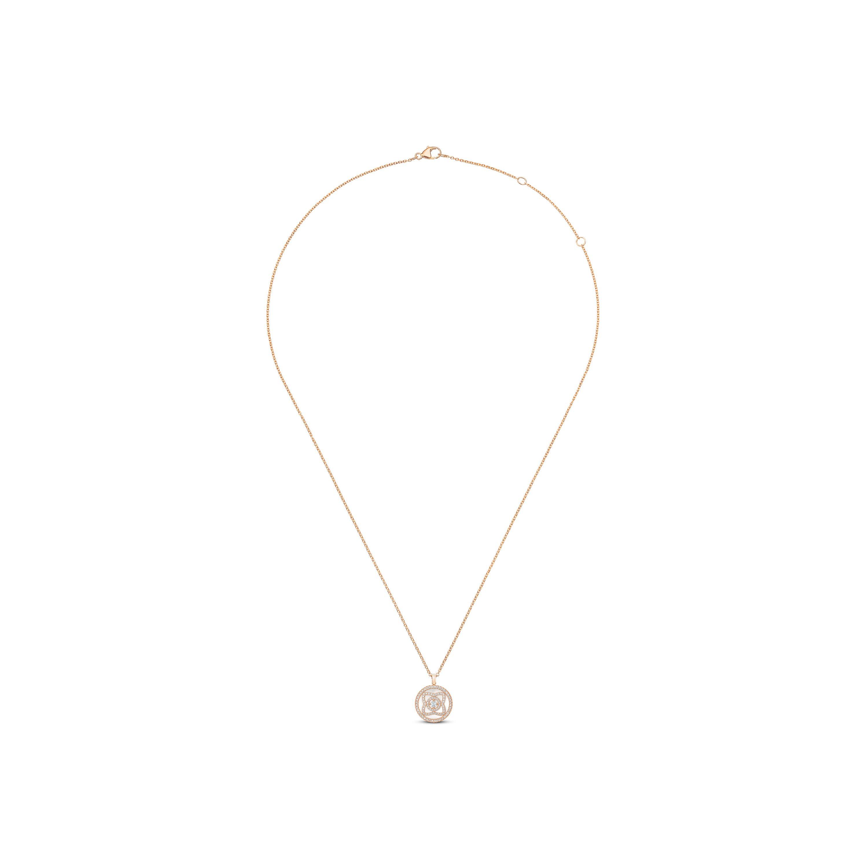 Enchanted Lotus 珍珠母貝玫瑰金鉆石項鏈, image 2