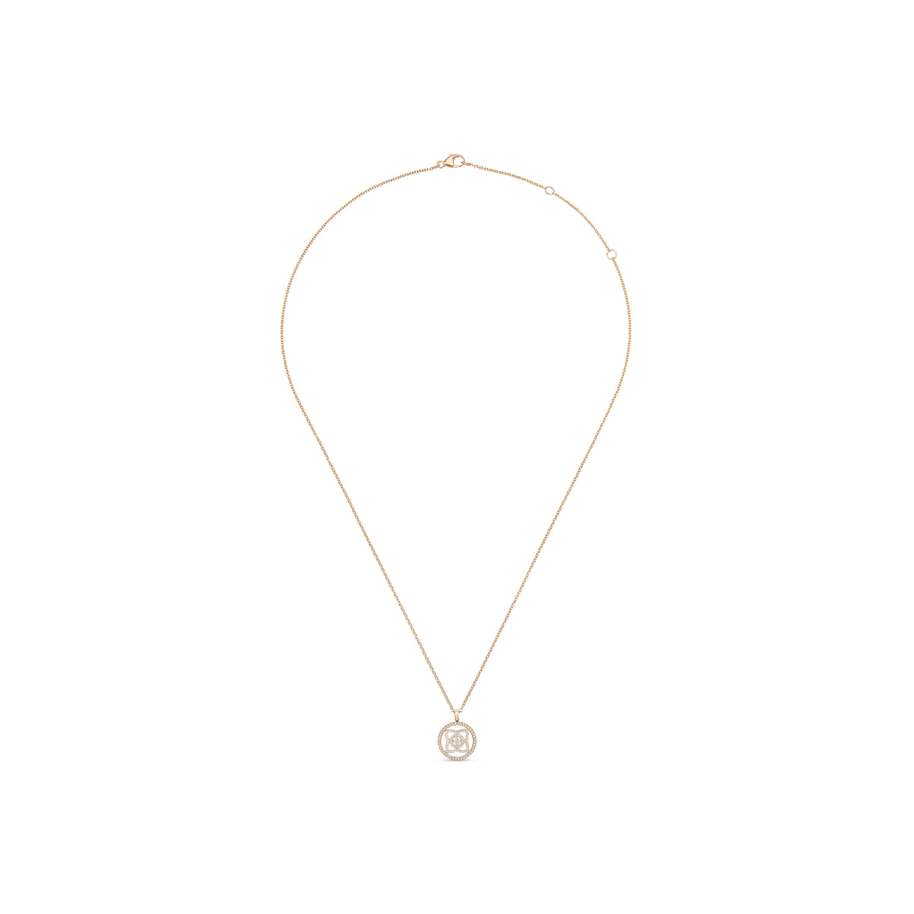 Enchanted Lotus Medal 玫瑰金鉆石項鏈, image 2