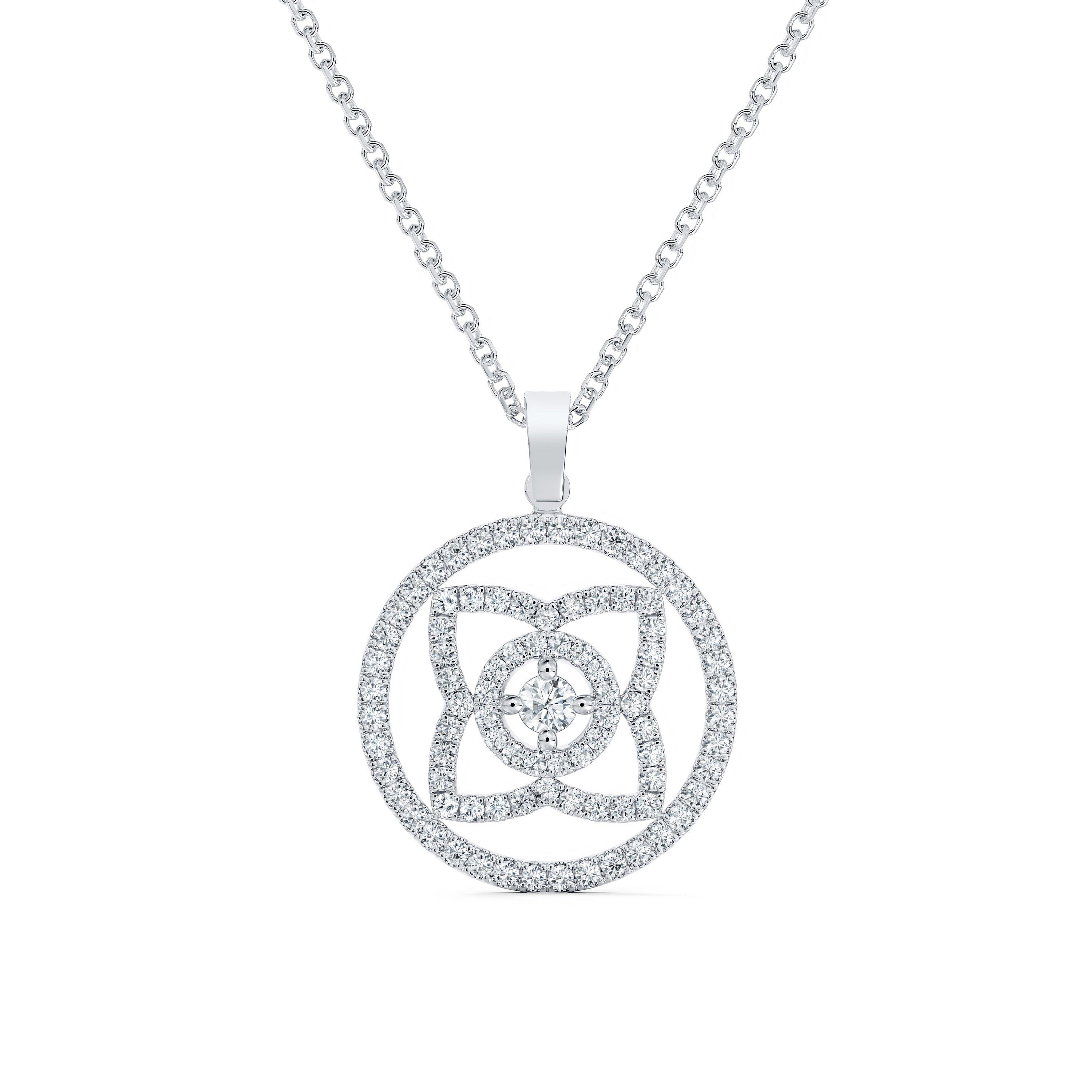 Debeers Enchanted Lotus Medal Pendant In Metallic