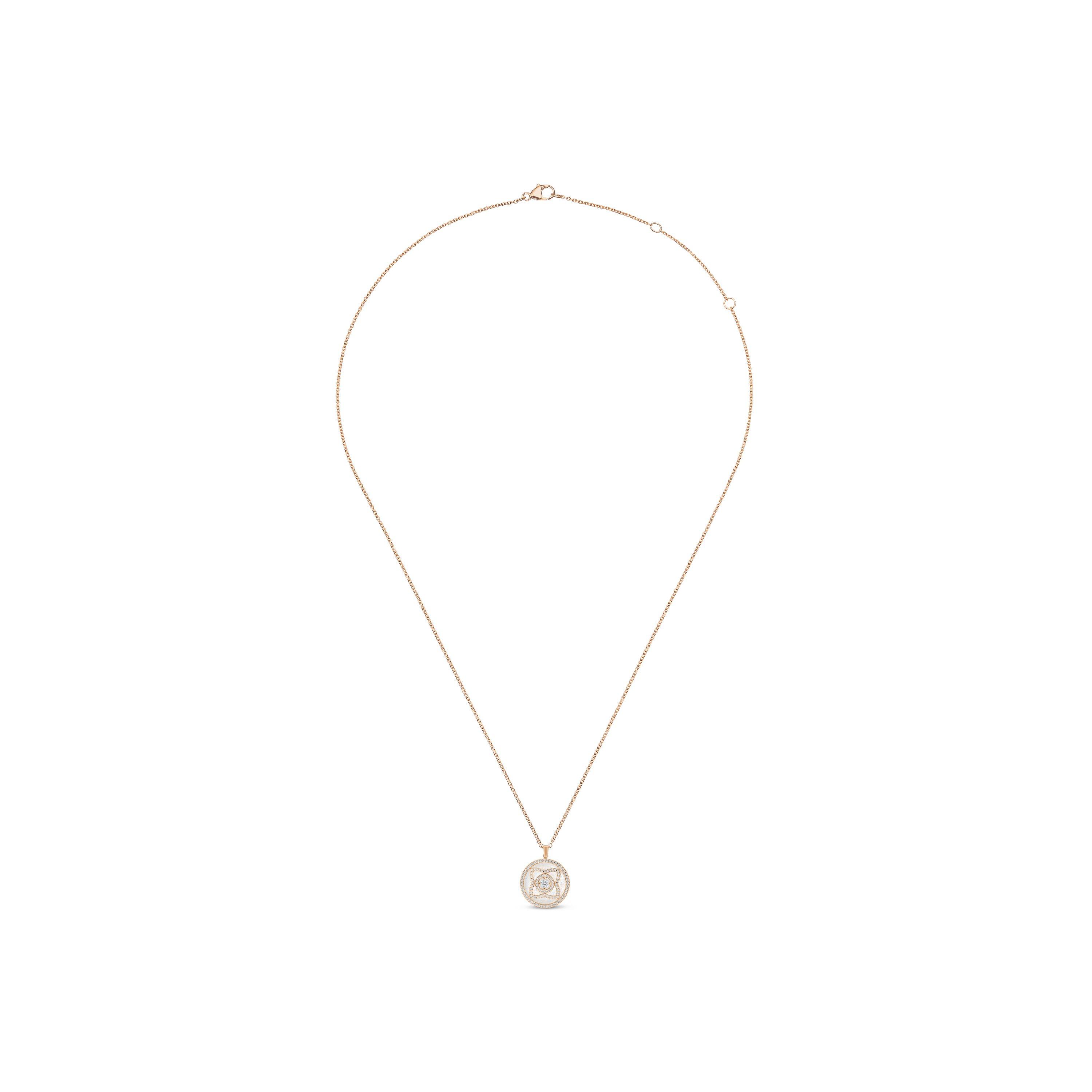 Enchanted Lotus 珍珠母貝玫瑰金鉆石項鏈, image 2