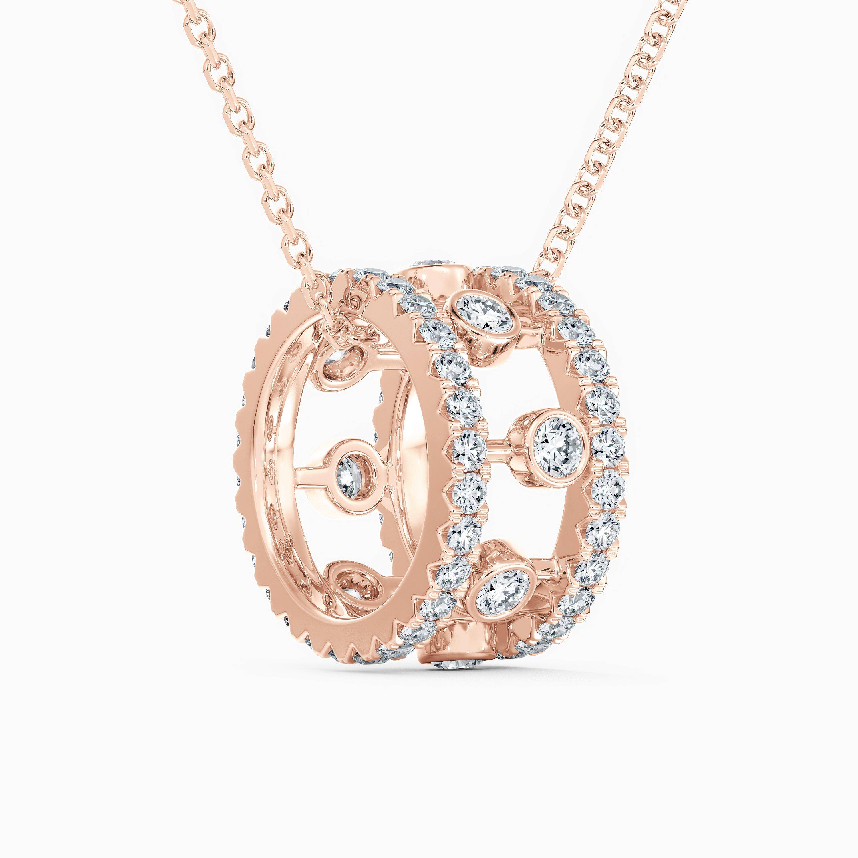 Dewdrop Pendant in Rose Gold, image 2