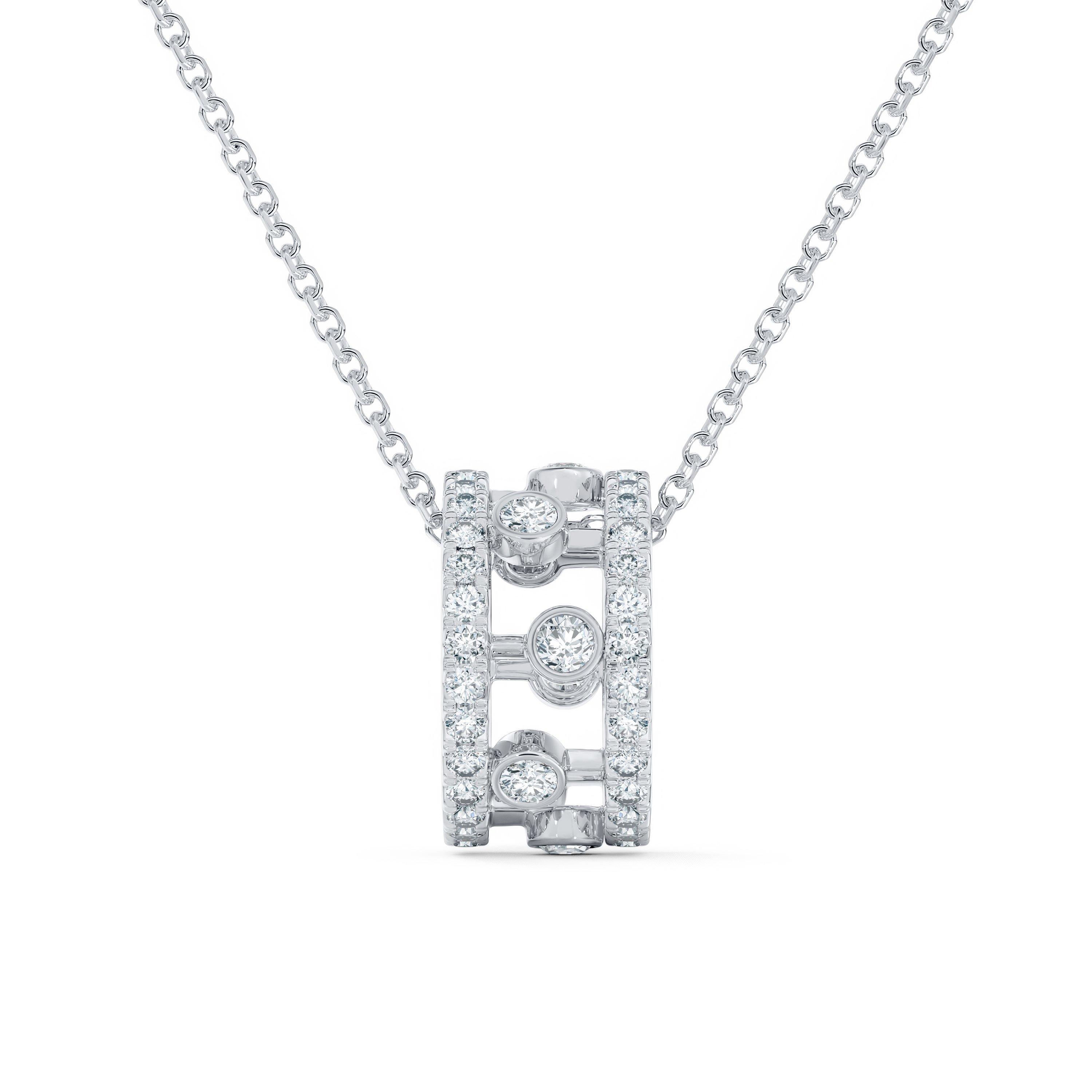 Debeers Dewdrop Pendant In Gray