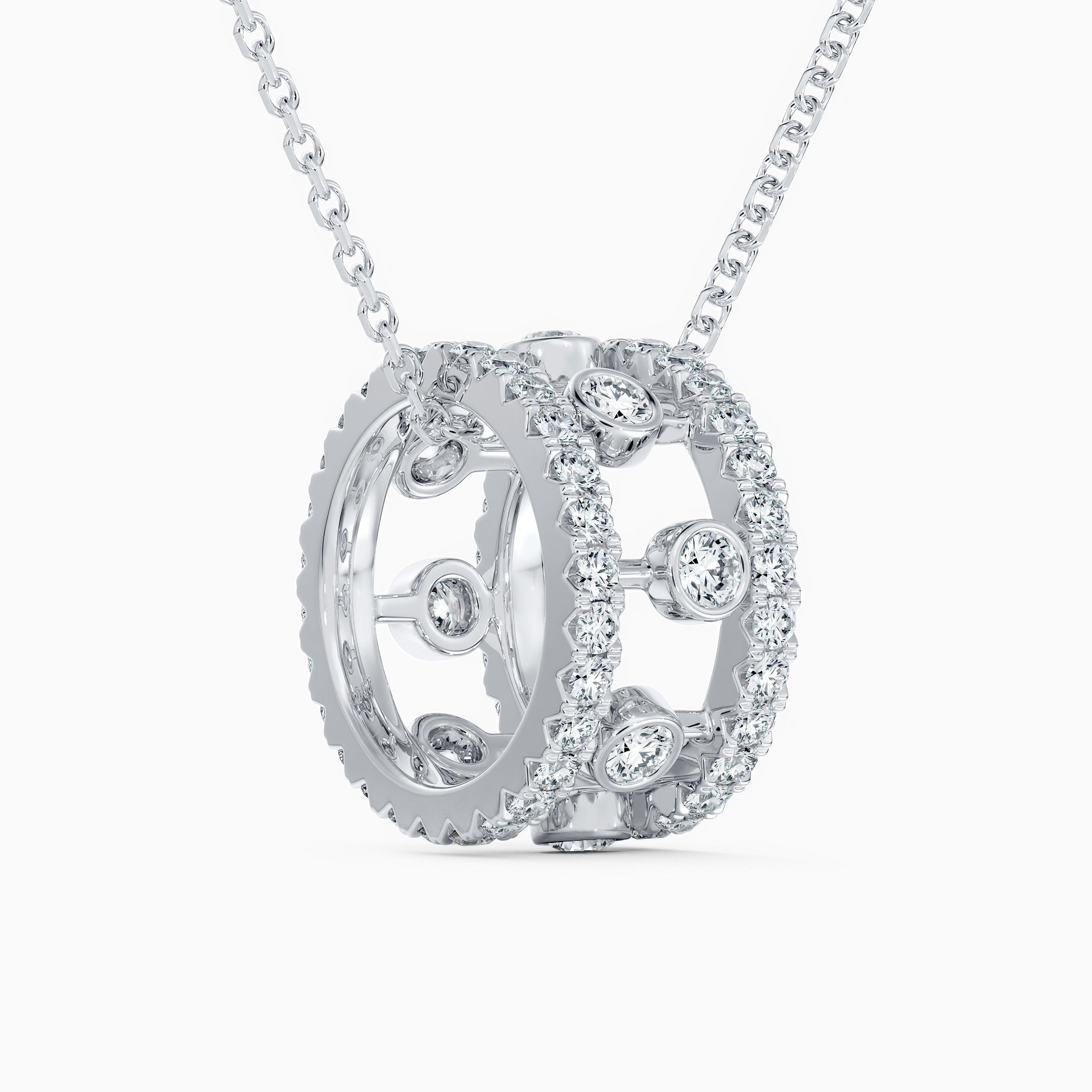 Dewdrop Pendant in White Gold, image 2