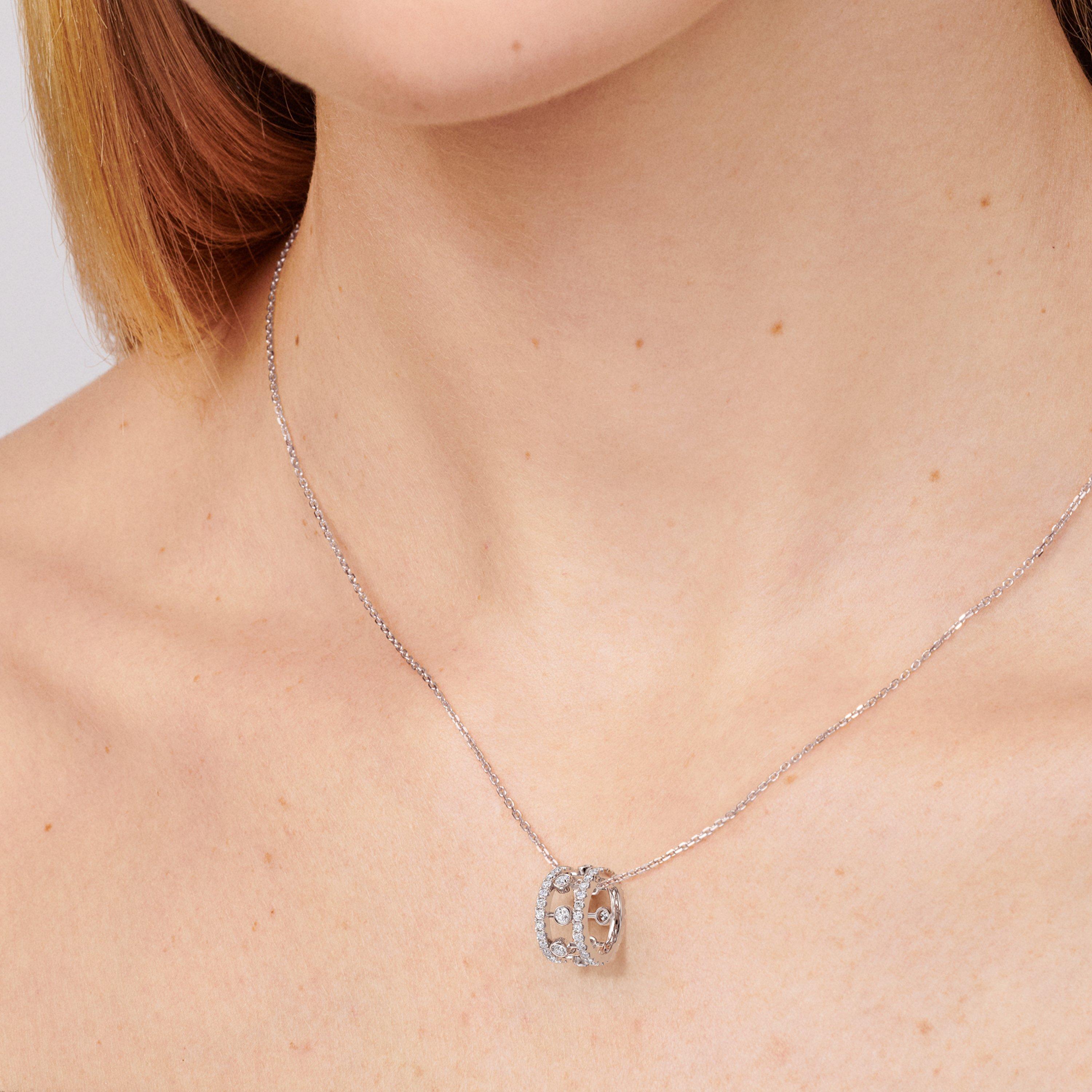 Pendentif Dewdrop en or blanc, image 3