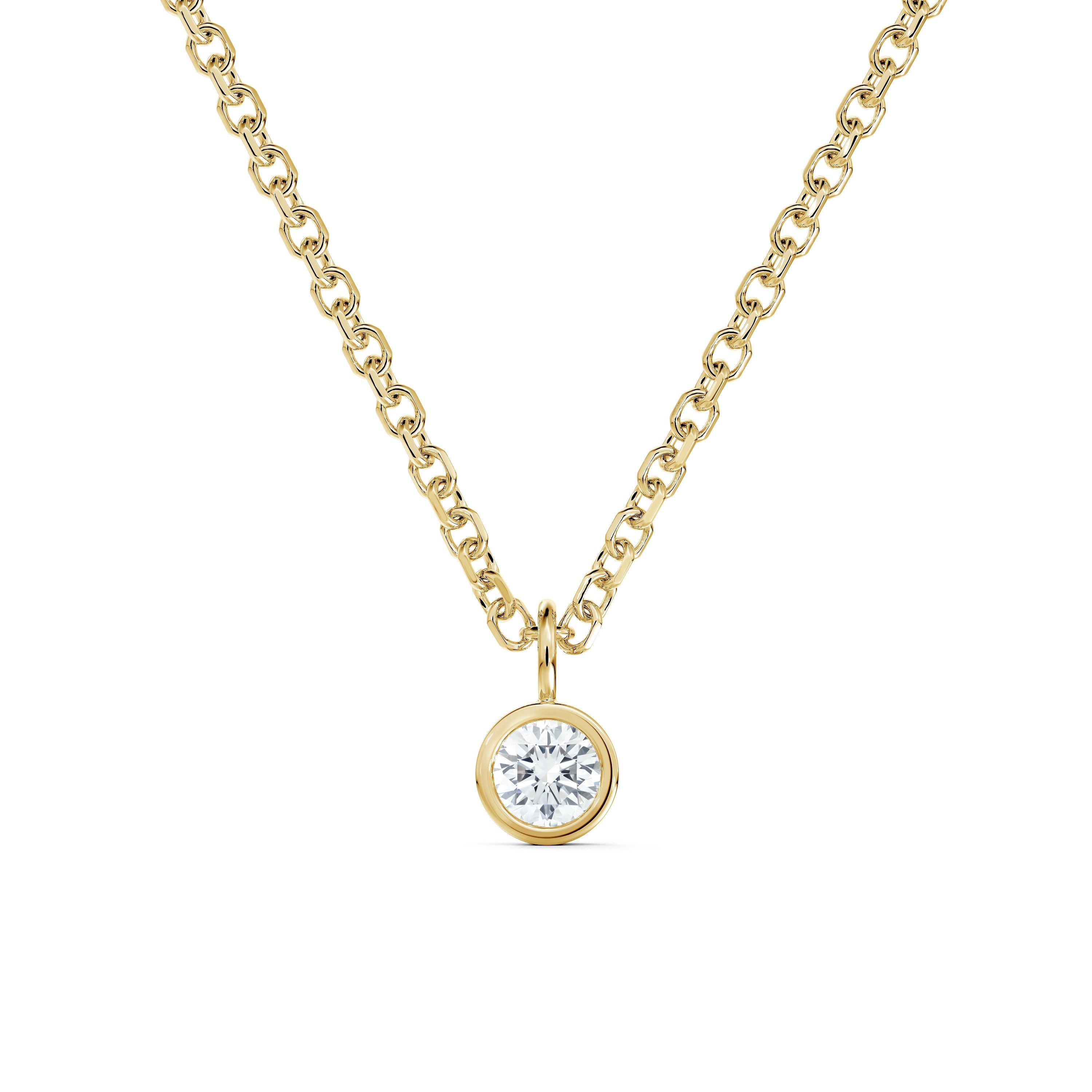 Yellow Gold Diamond Necklace