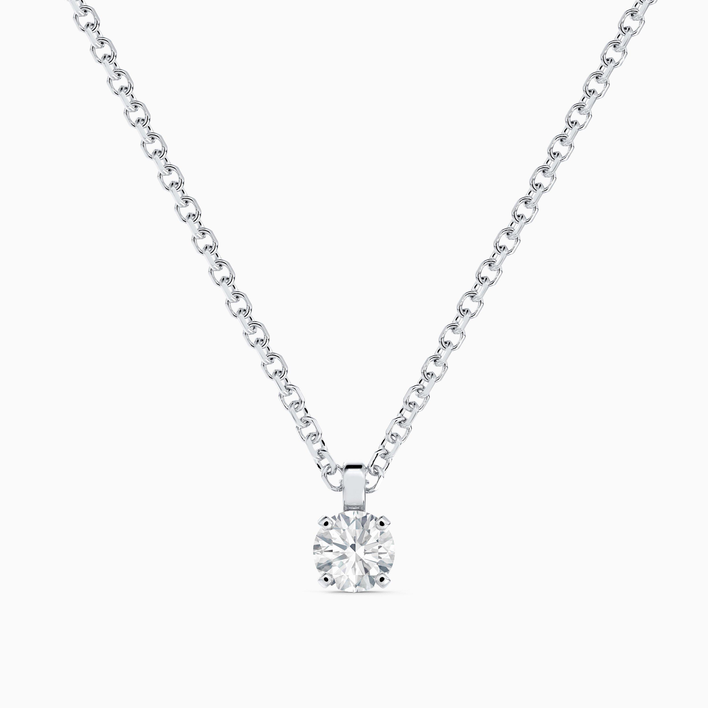 DB Classic Round Brilliant Diamond Pendant, image 1