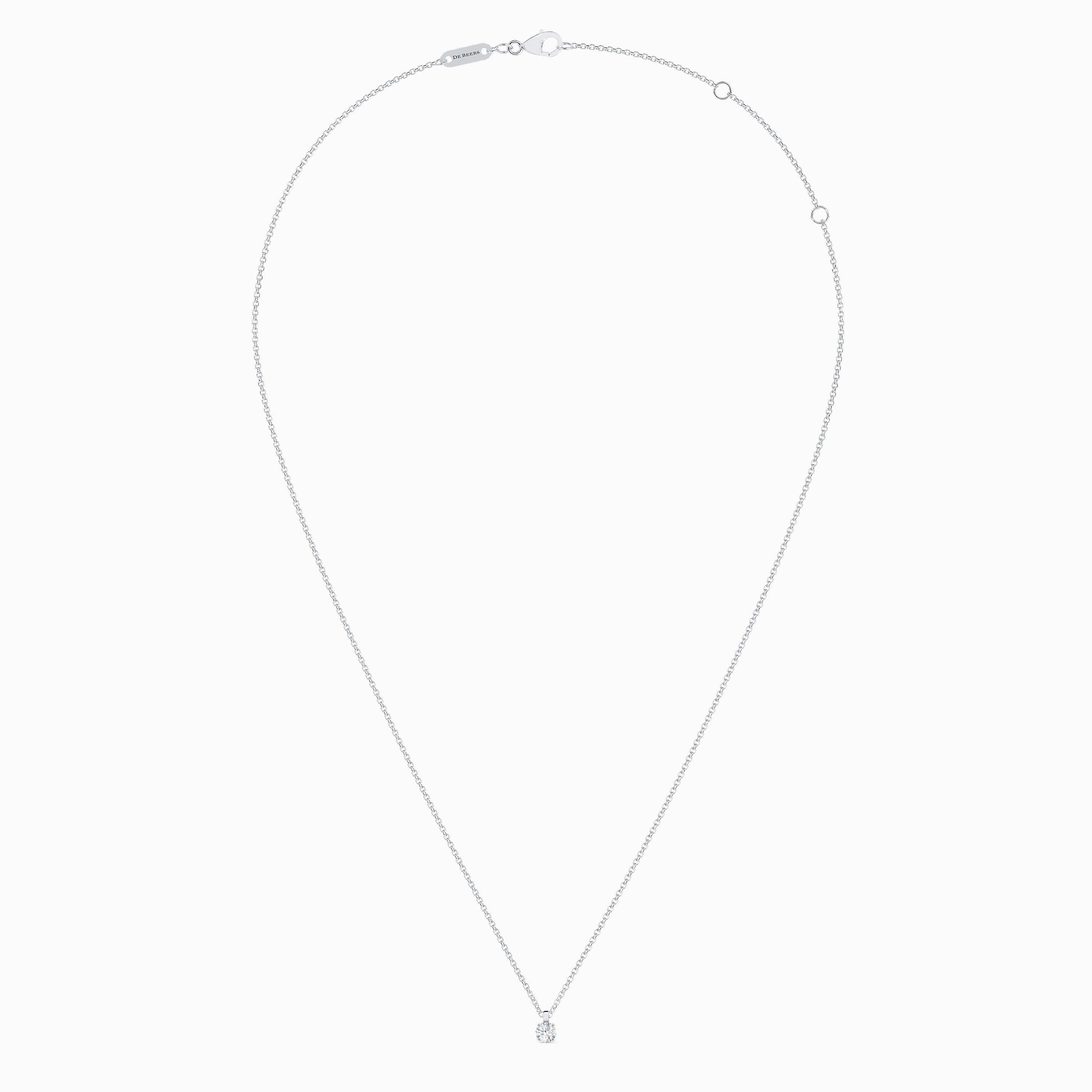 DB Classic round brilliant diamond pendant, image 5