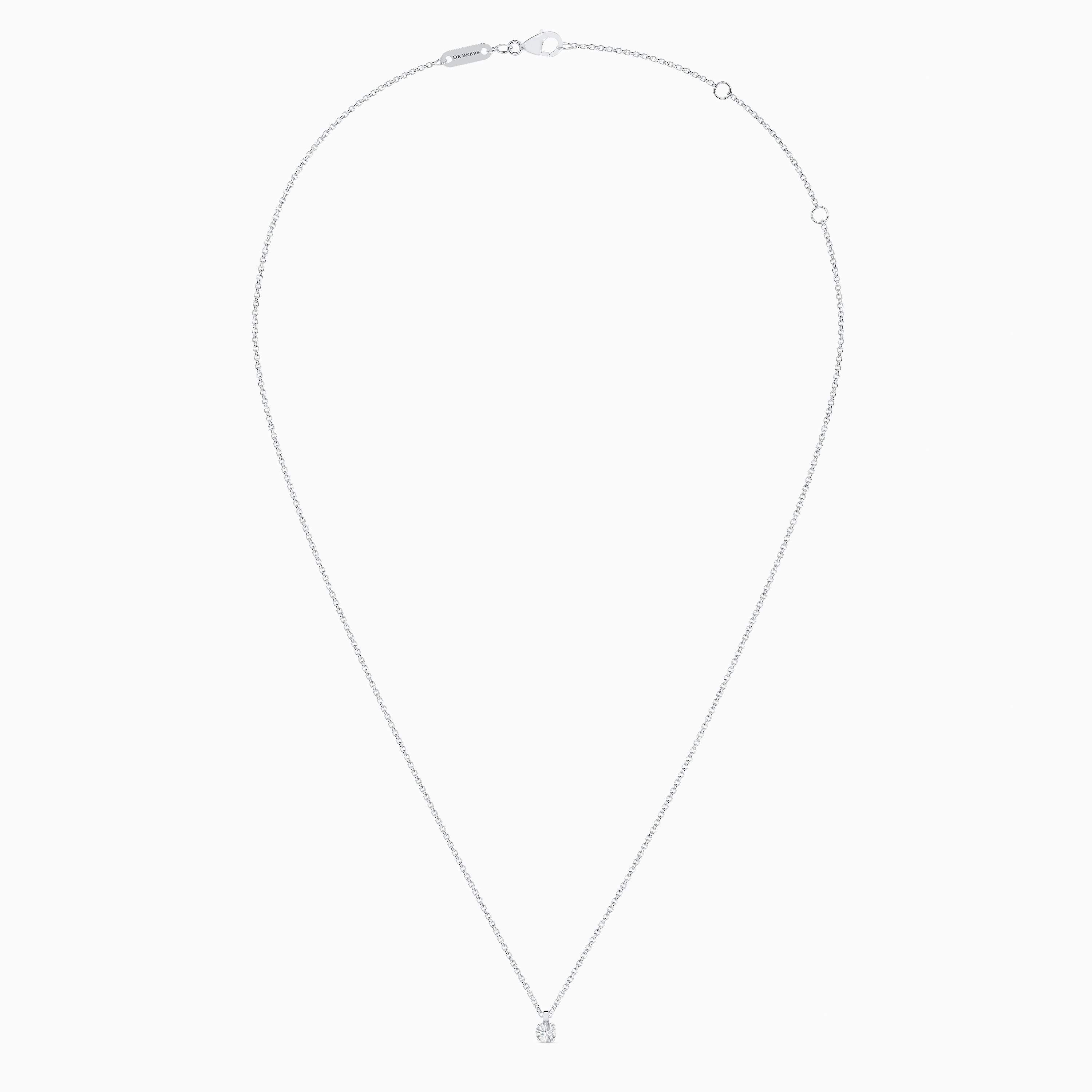 DB Classic round brilliant diamond pendant DB Classic round brilliant diamond pendant, image 5