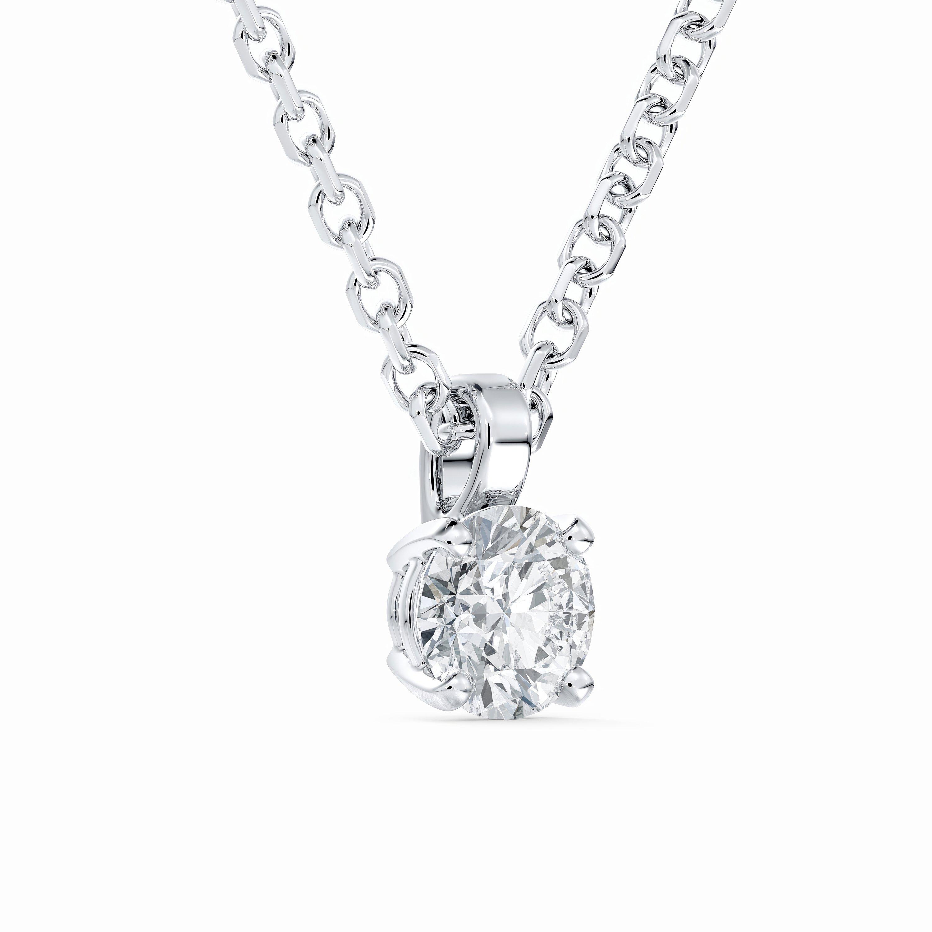 DB Classic Round Brilliant Diamond Pendant, image 2