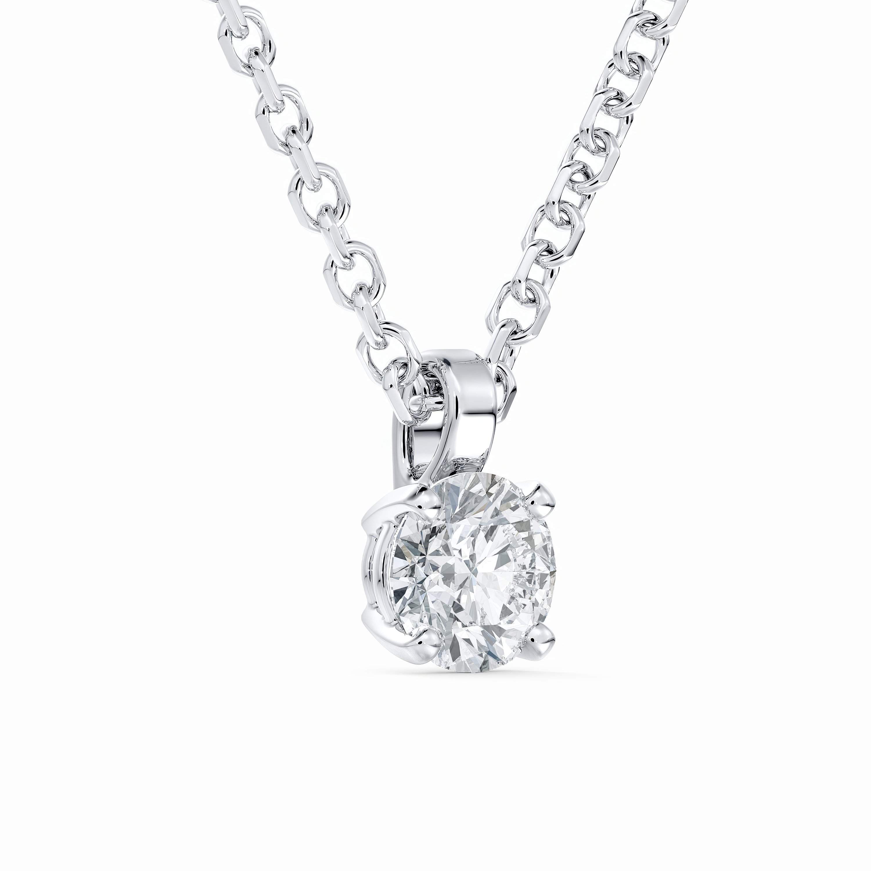 DB Classic round brilliant diamond pendant DB Classic round brilliant diamond pendant, image 2