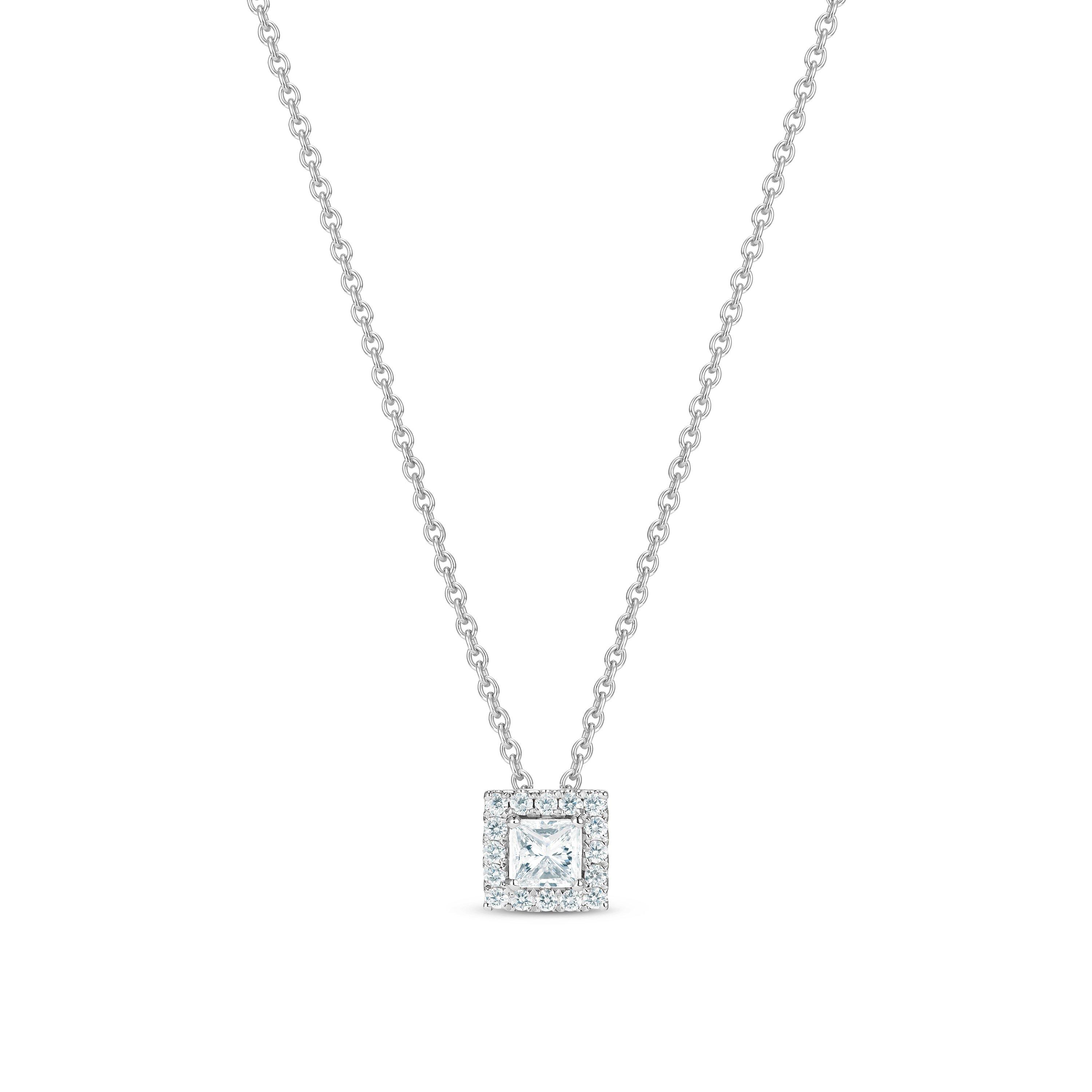 Debeers Aura Princess-cut Diamond Pendant