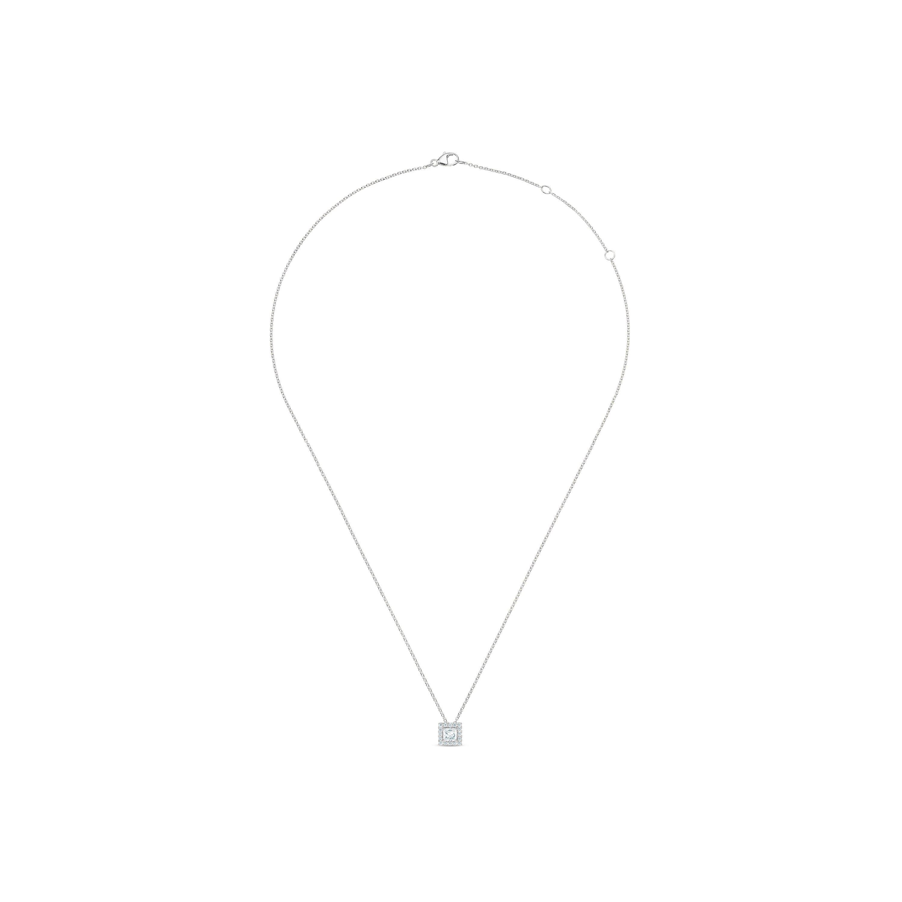 Aura 公主方形切割鉆石項鏈, image 2