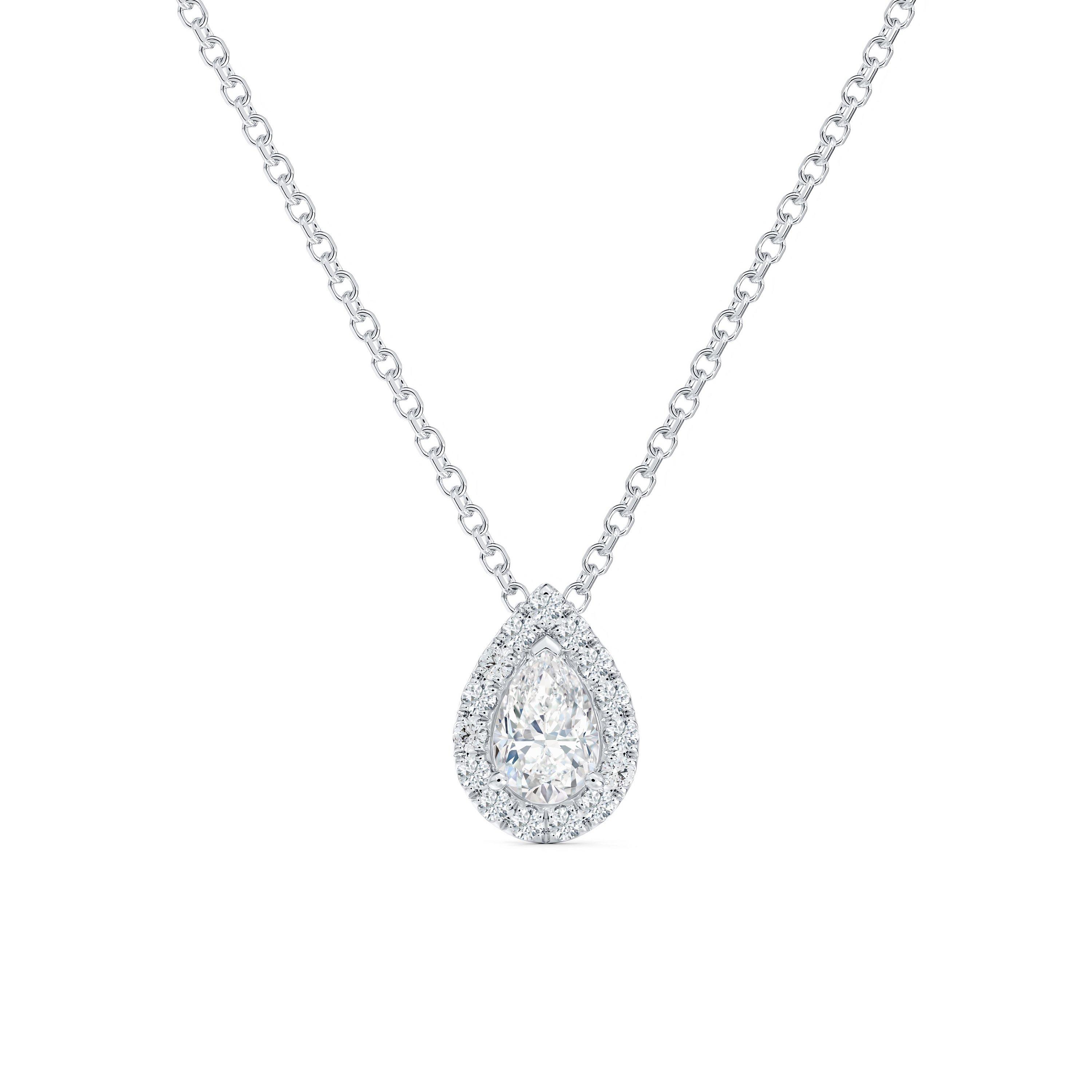 Aura Pear-Shaped Diamond Pendant, image 1