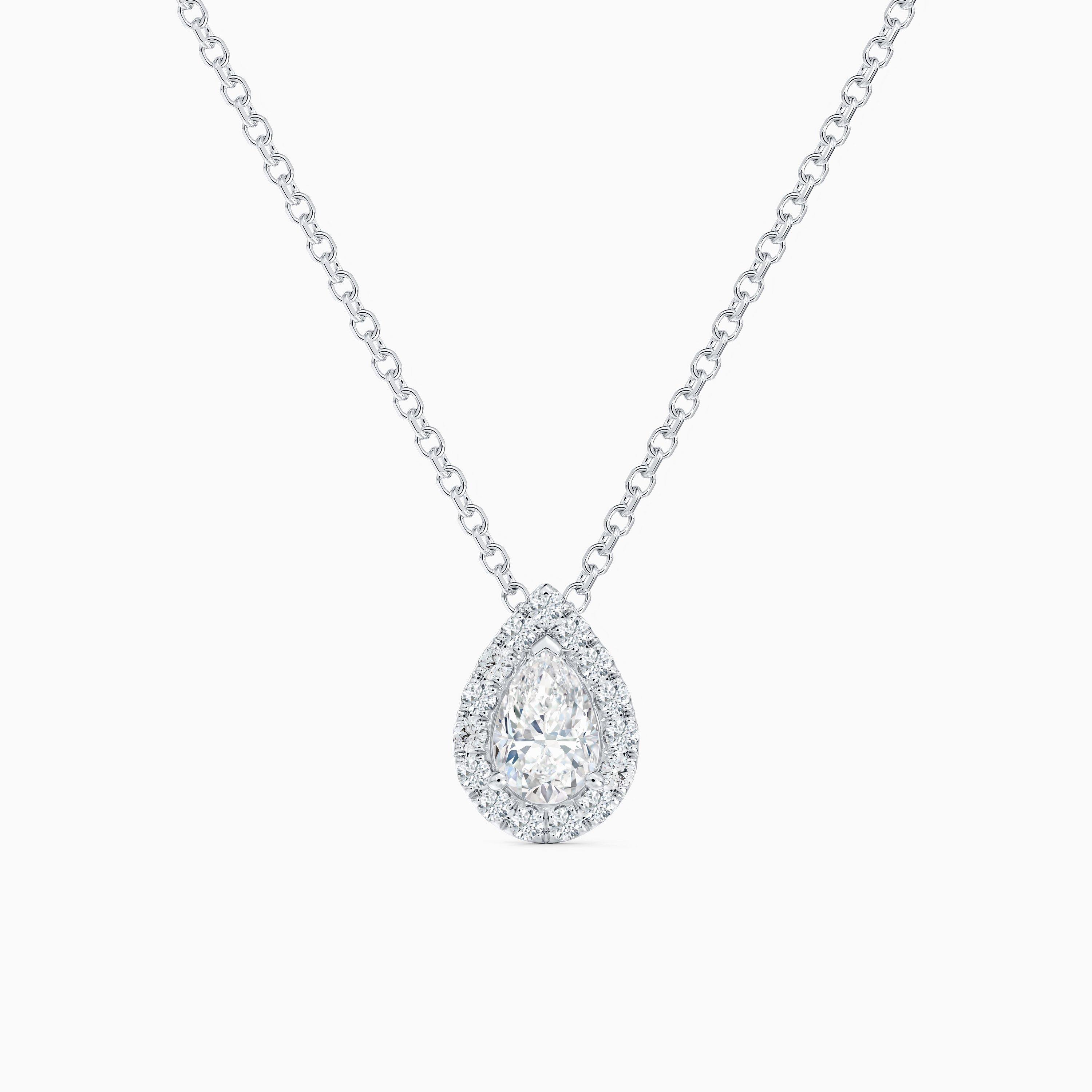 Aura Pear-Shaped Diamond Pendant, image 1