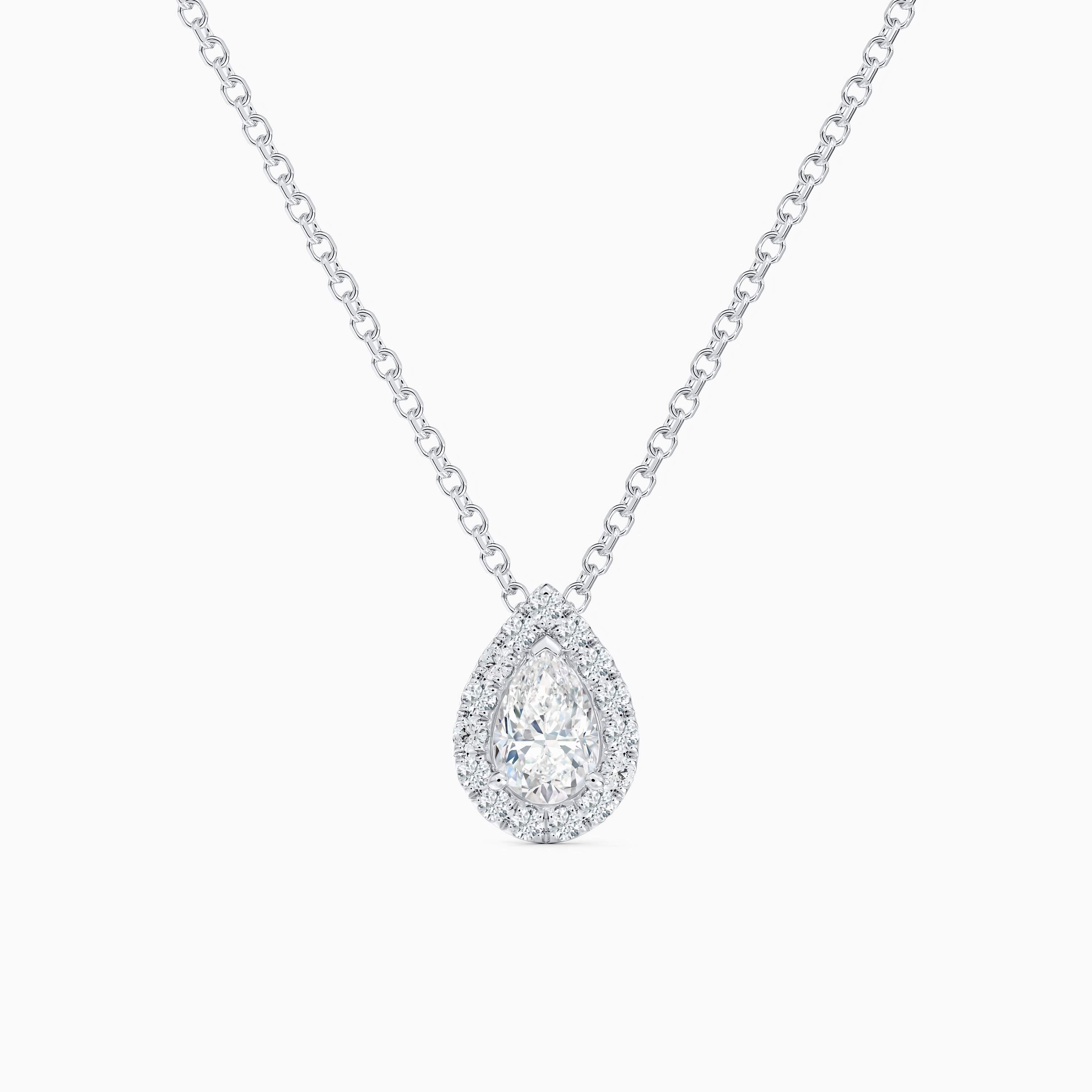 Aura pear-shaped diamond pendant Aura pear-shaped diamond pendant, image 1