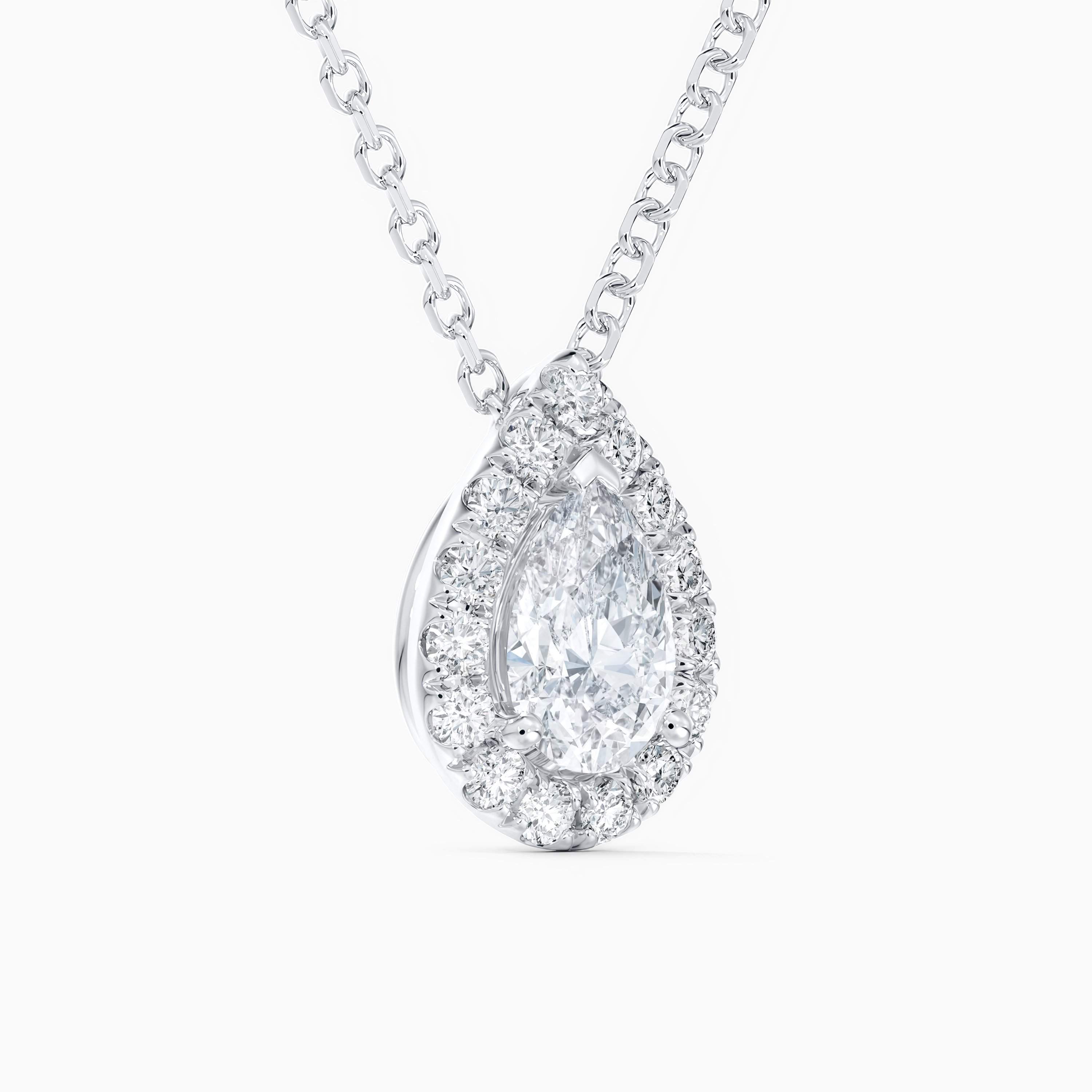 Aura pear-shaped diamond pendant Aura pear-shaped diamond pendant, image 2