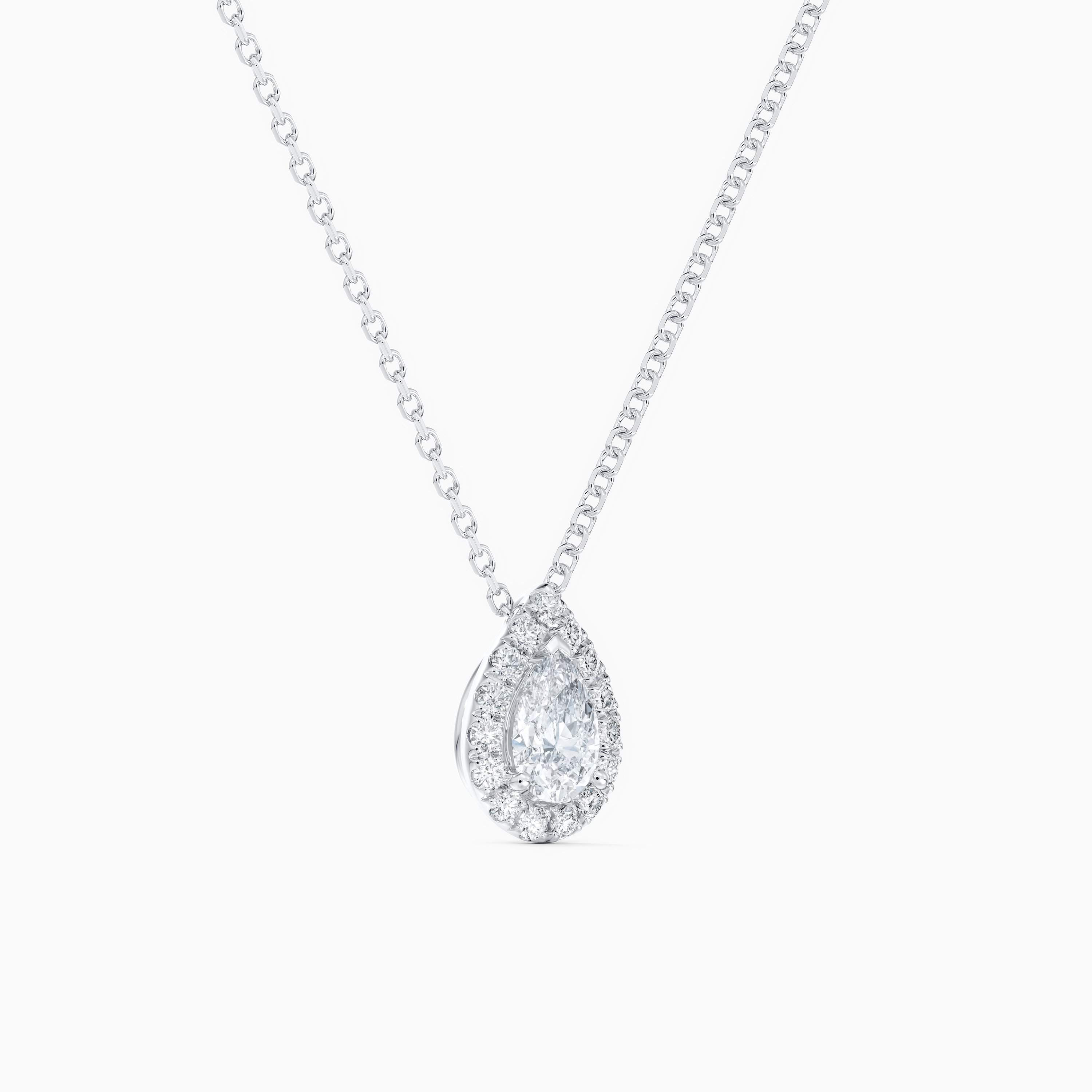 Aura pear-shaped diamond pendant Aura pear-shaped diamond pendant, image 3