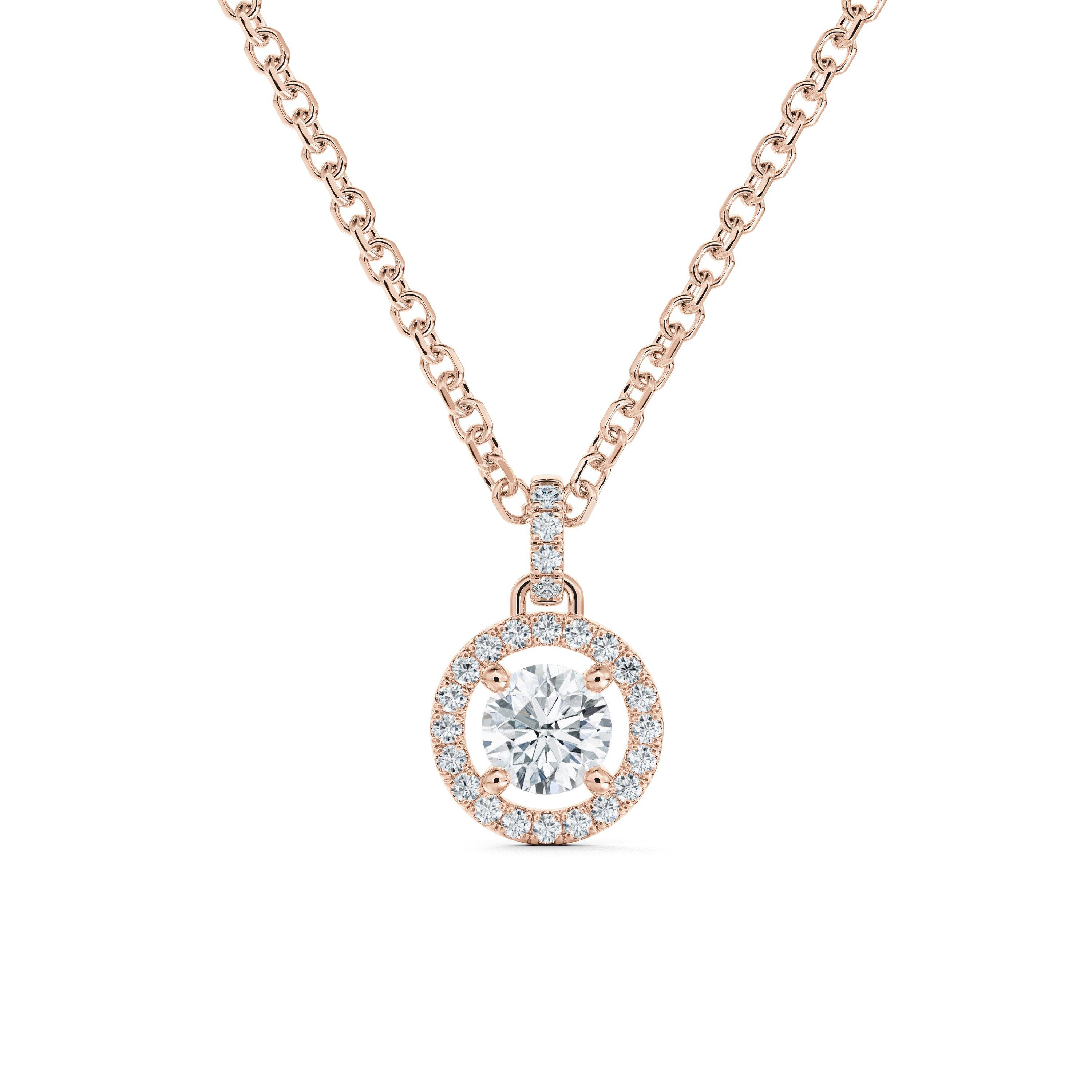 de Beers Forevermark Women's Diamond Circle Pendant Necklace in White Gold