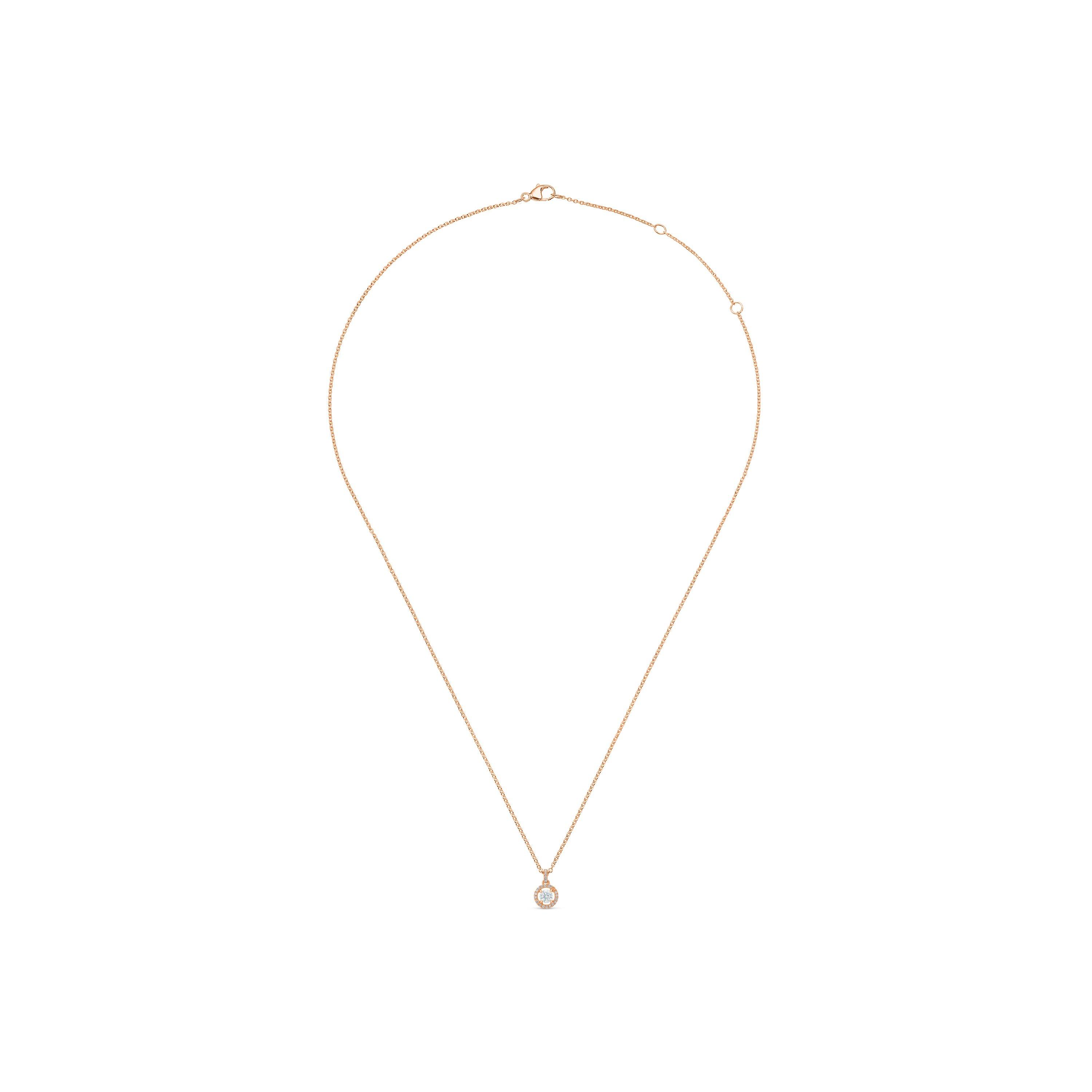 Aura 圓形明亮式切割鉆石項鏈, image 2