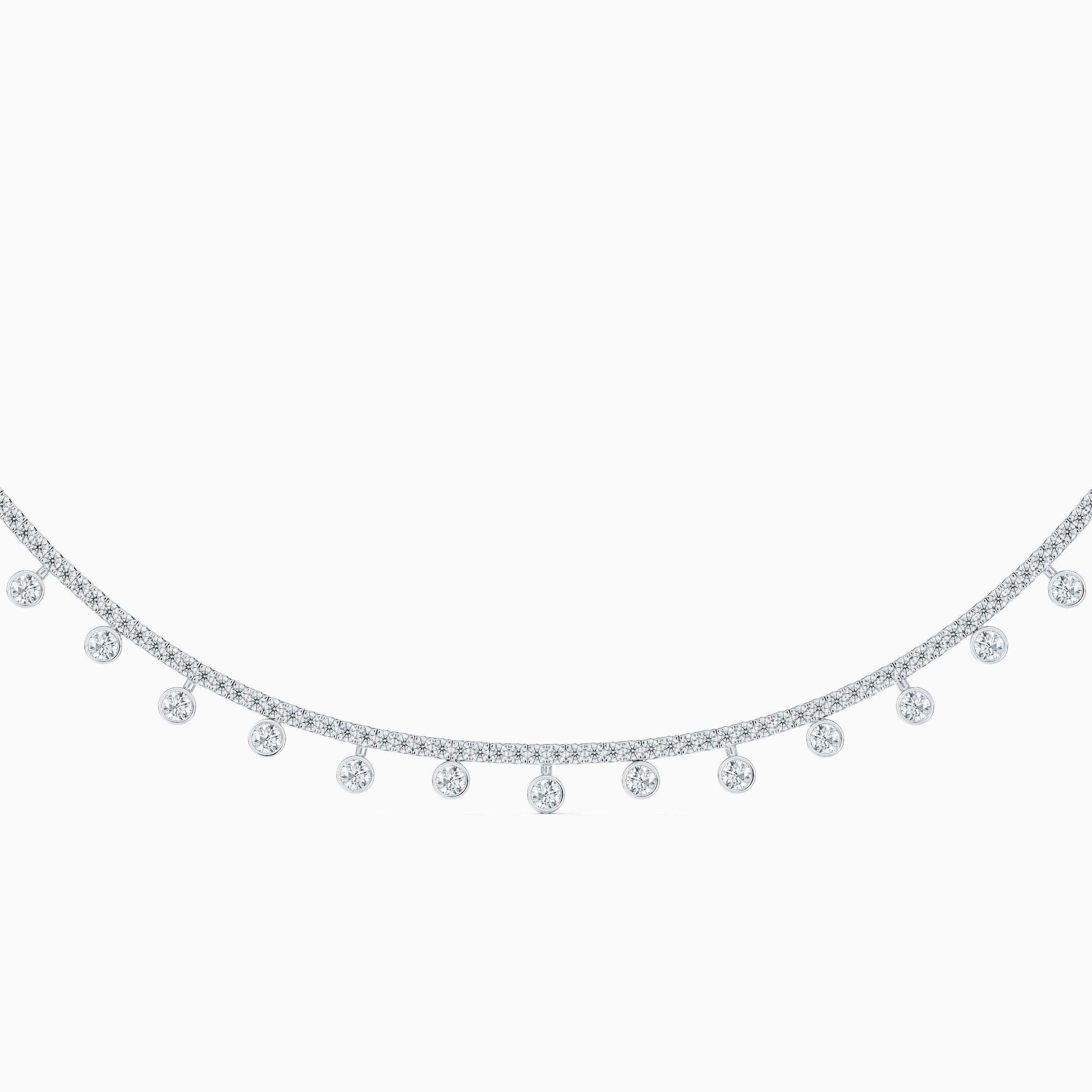 Dewdrop Necklace in White Gold, image 1