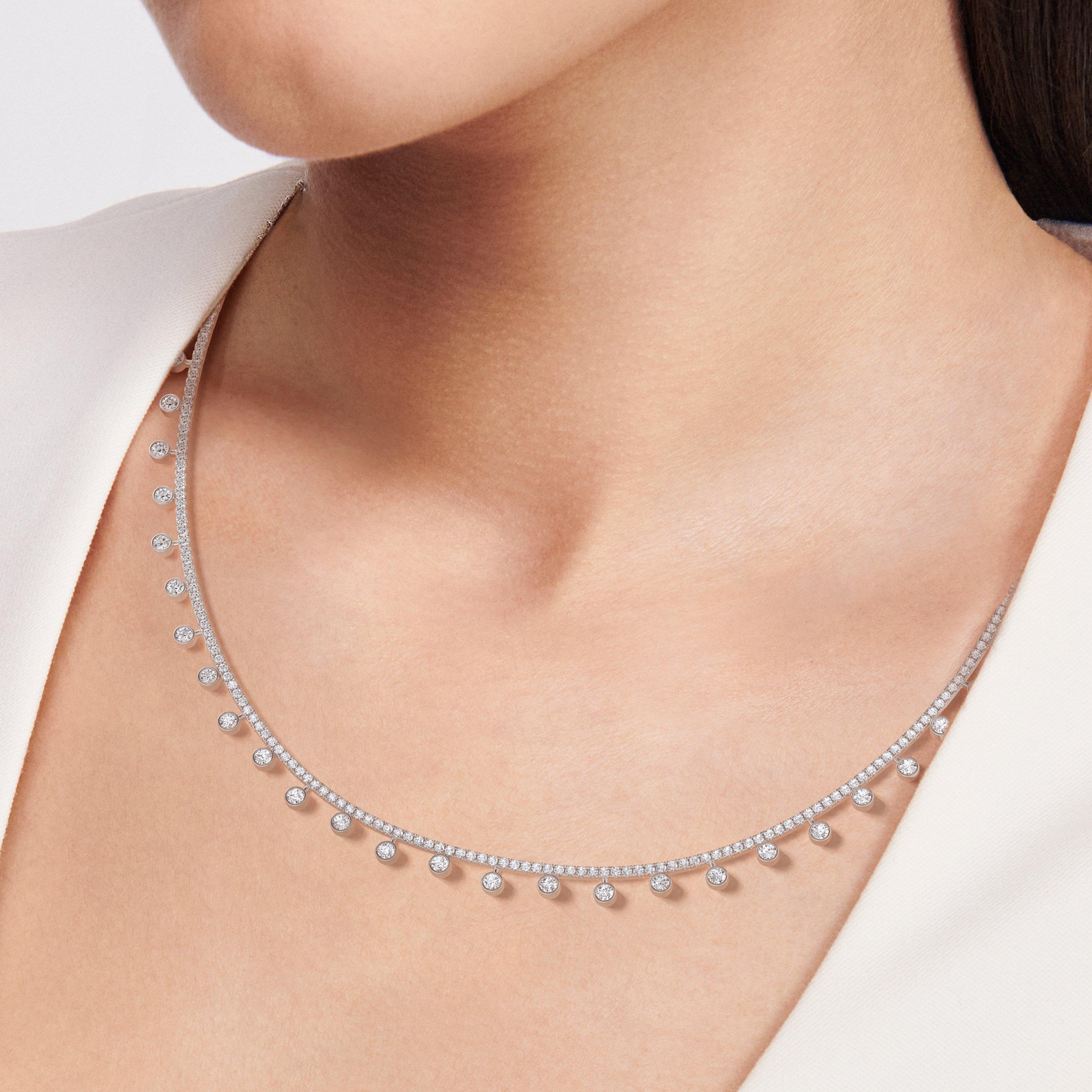 Collier Dewdrop en Or Blanc, image 3